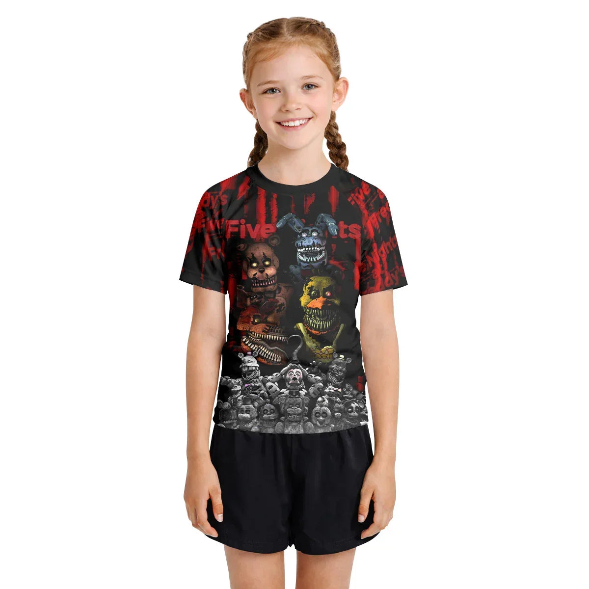 Five Nights at Freddy's Terror Crew Kids Rash Guard