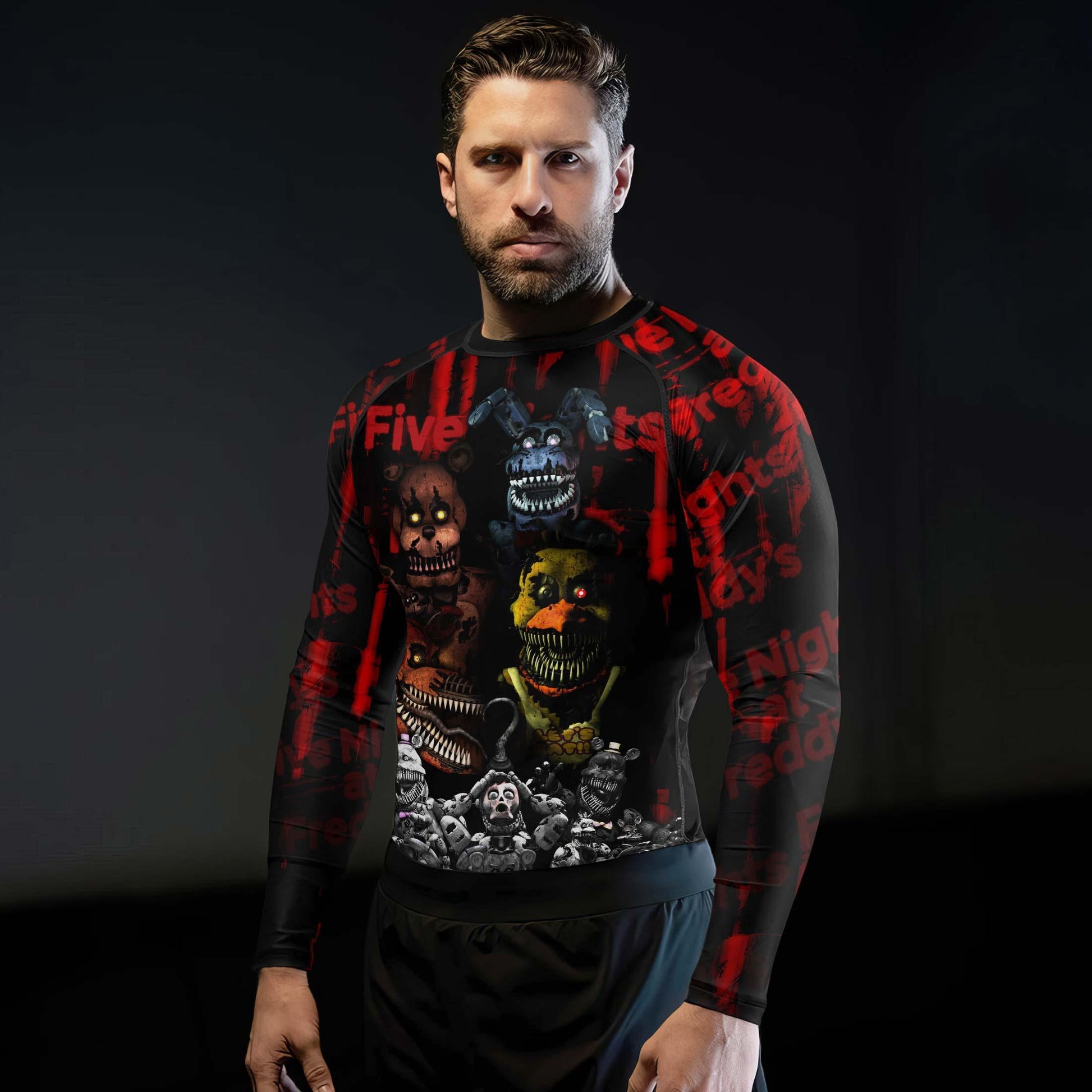 Five Nights at Freddy's Terror Crew Rash Guard