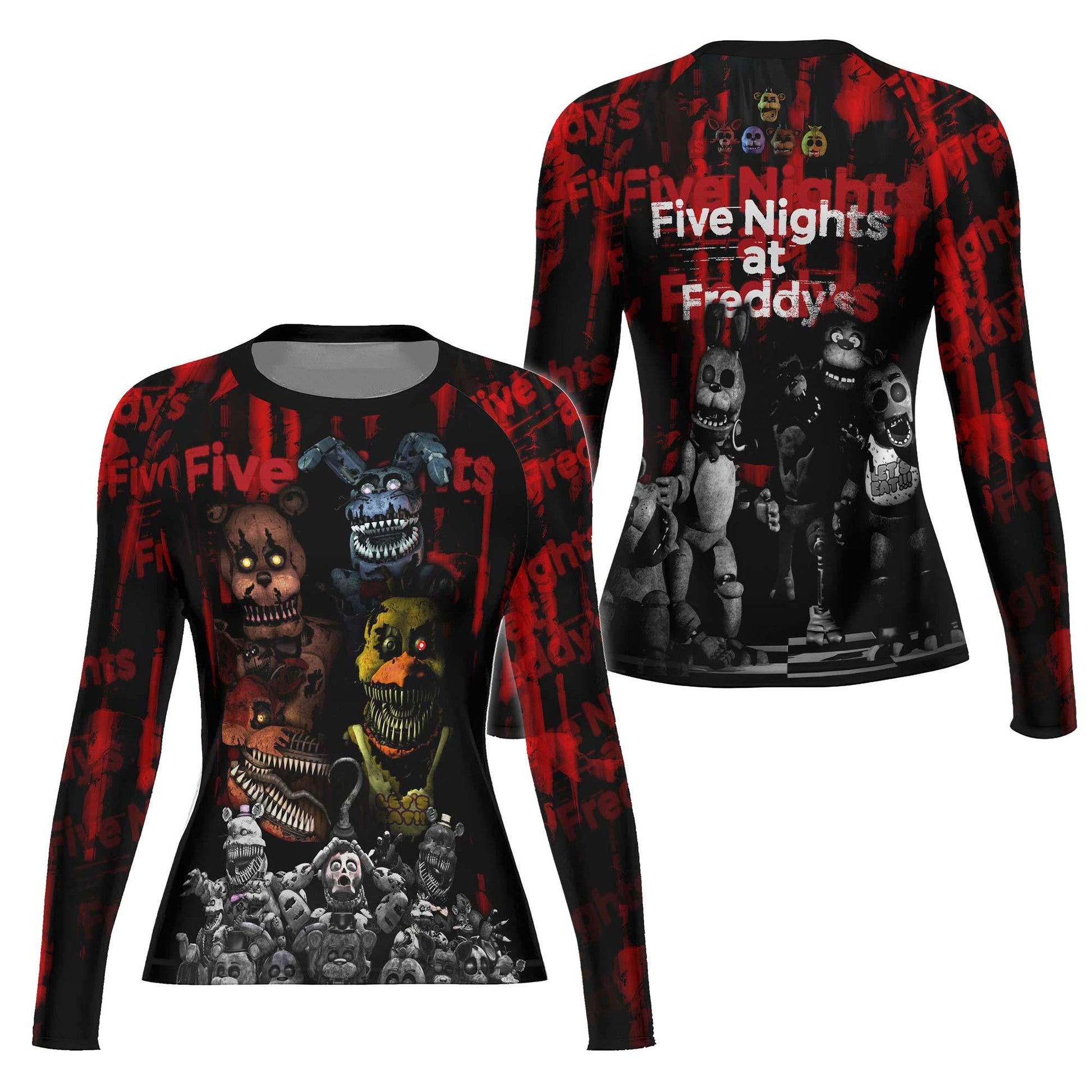 Five Nights at Freddy's Terror Crew Rash Guard
