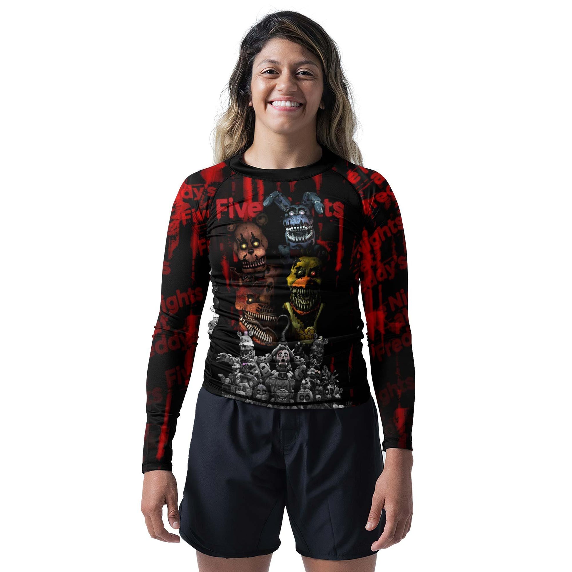Five Nights at Freddy's Terror Crew Rash Guard