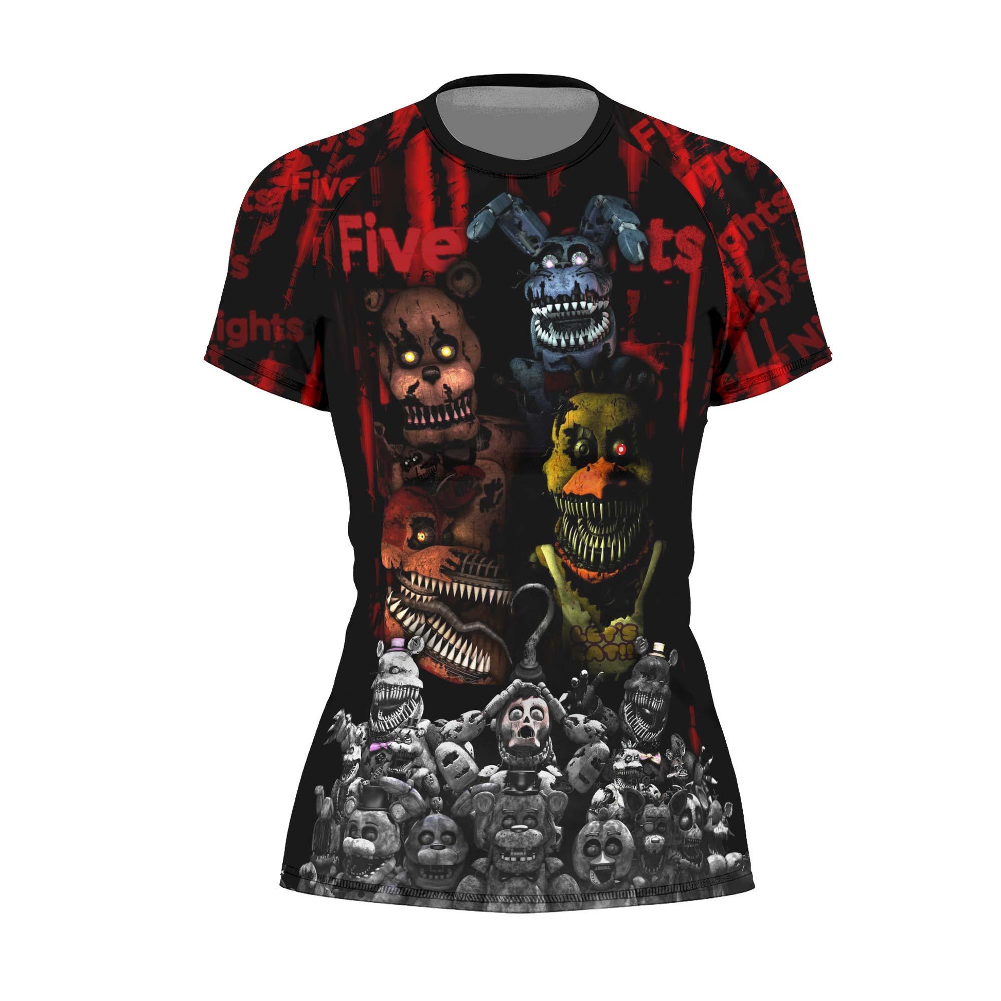 Five Nights at Freddy's Terror Crew Rash Guard