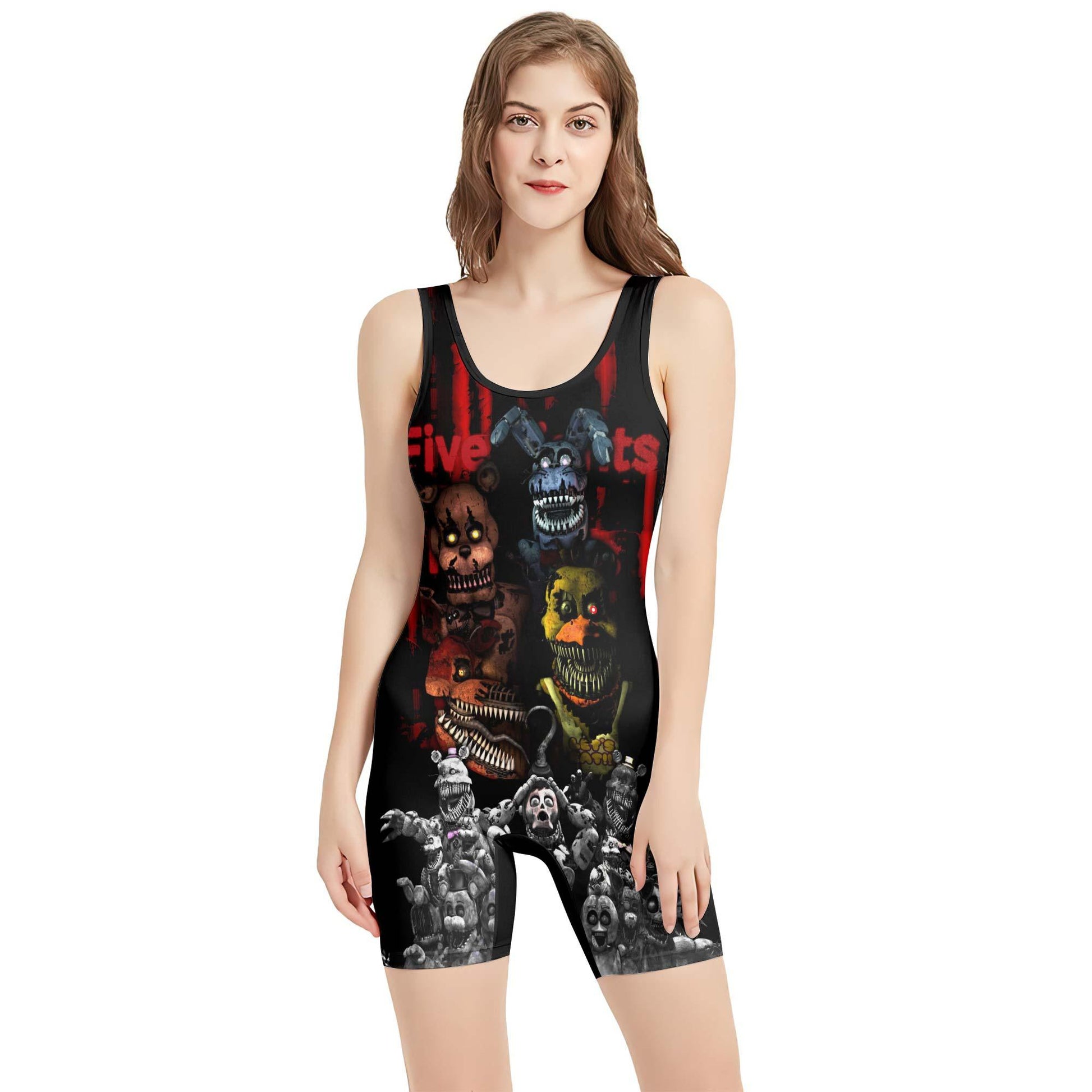 Five Nights at Freddy's Terror Crew Wrestling Singlet