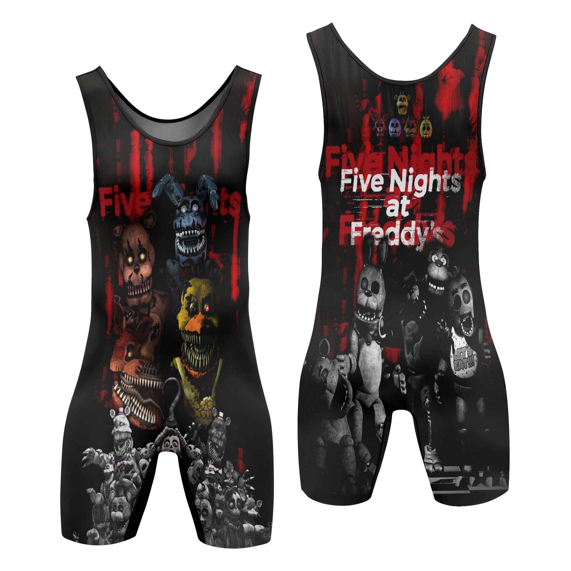 Five Nights at Freddy's Terror Crew Wrestling Singlet