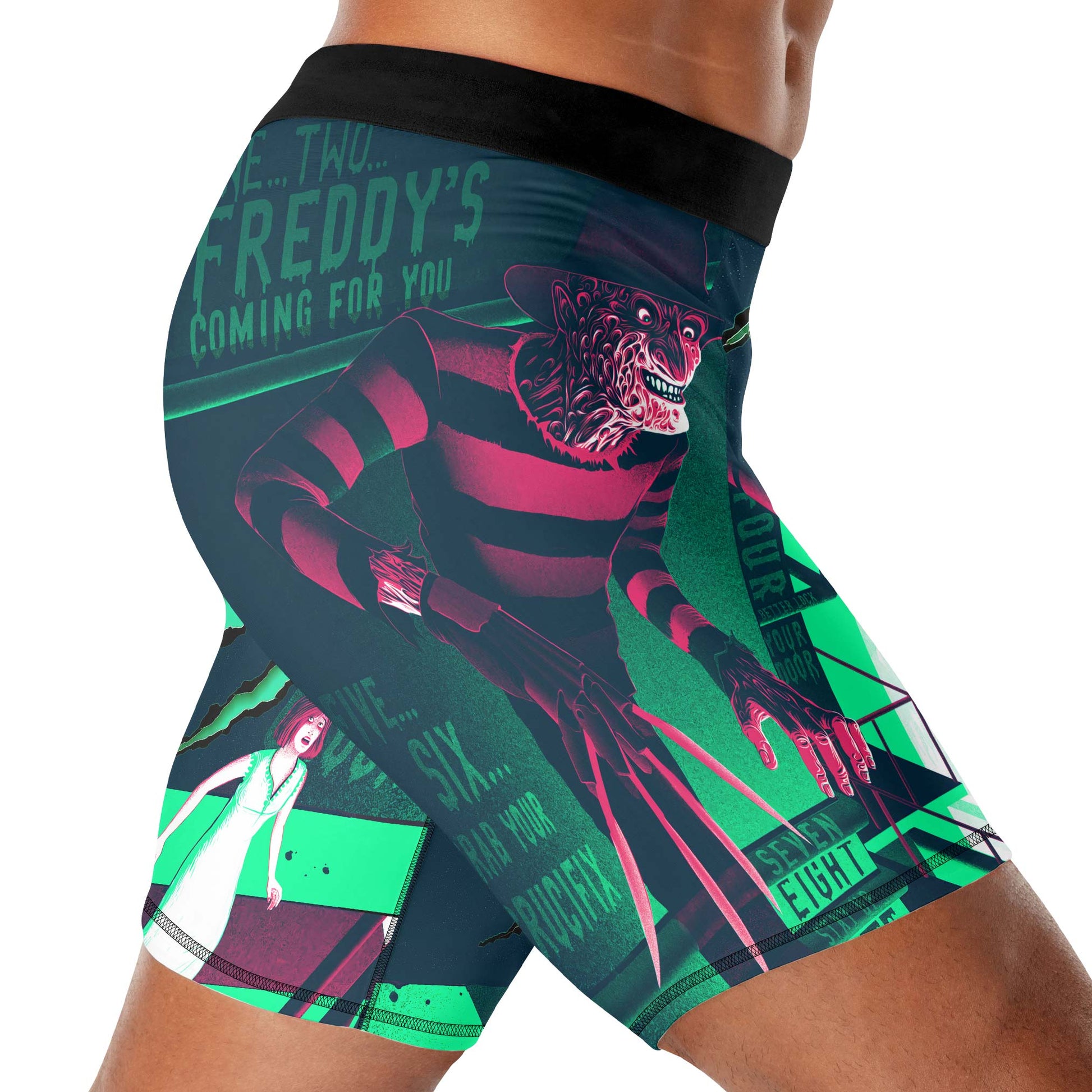 Freddy Krueger Coming Compression Shorts