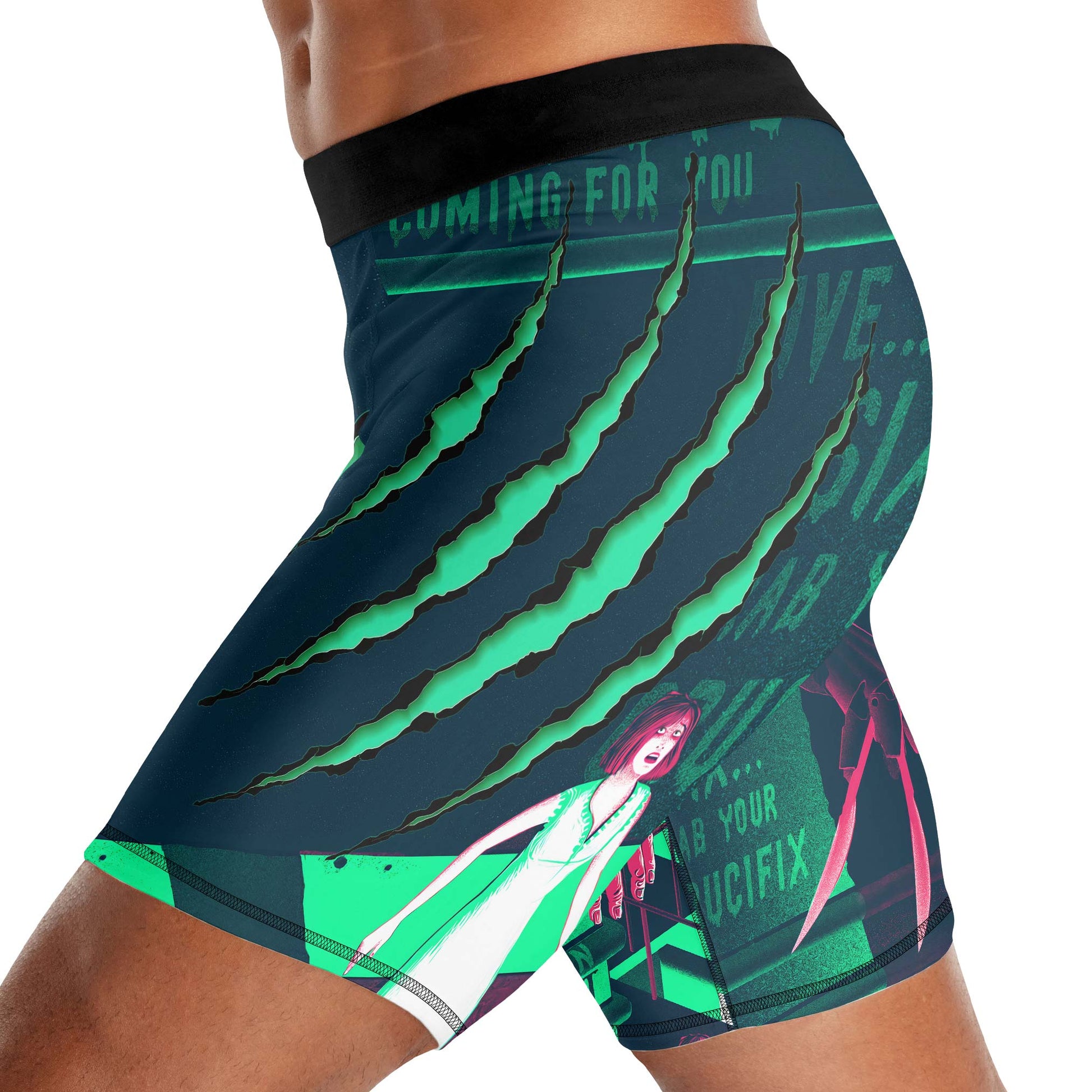 Freddy Krueger Coming Compression Shorts