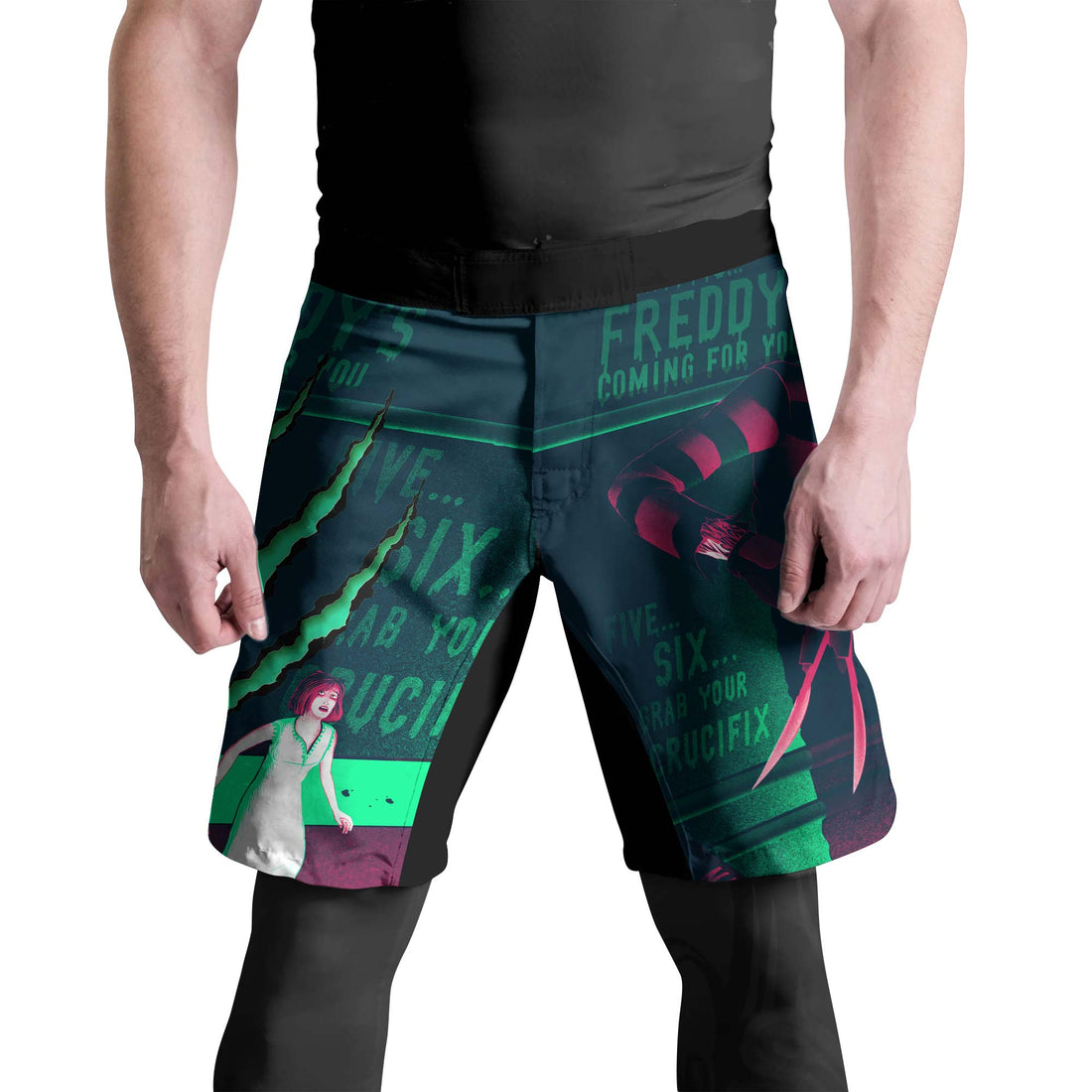 Freddy Krueger Coming Fight Shorts