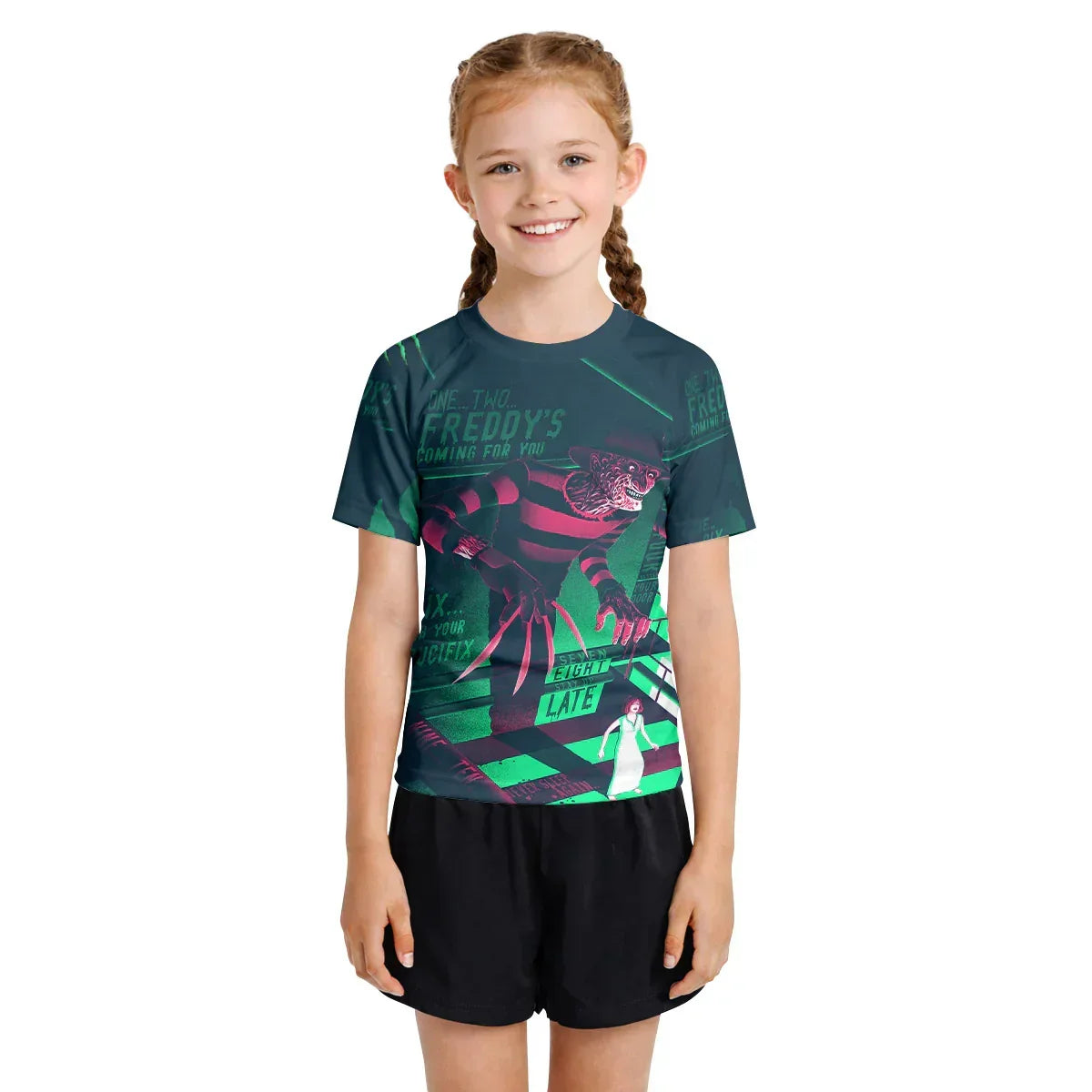 Freddy Krueger Coming Kids Rash Guard