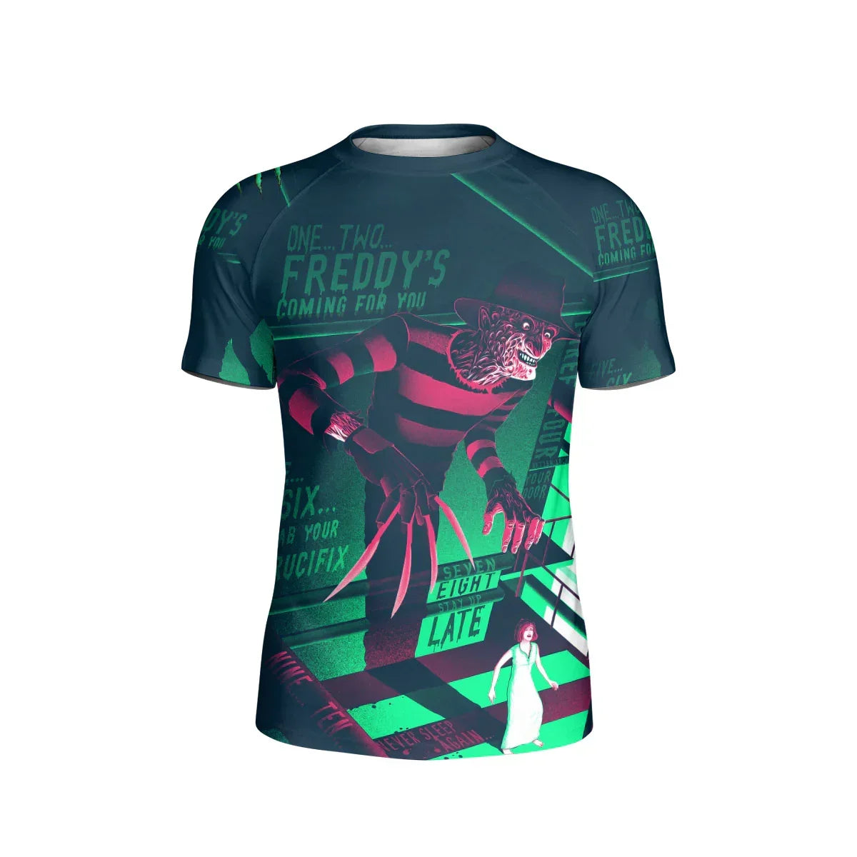 Freddy Krueger Coming Kids Rash Guard