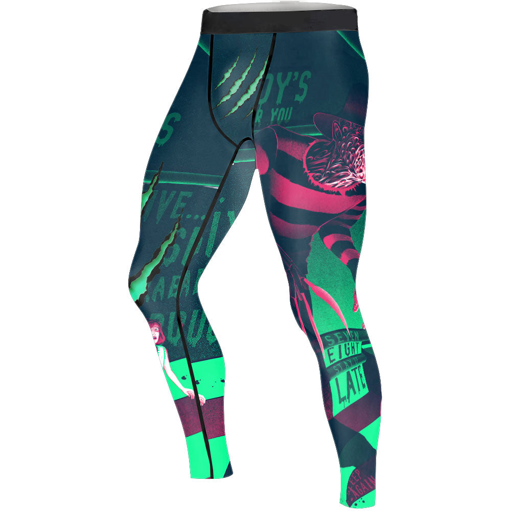 Freddy Krueger Coming Men's Compression Leggings
