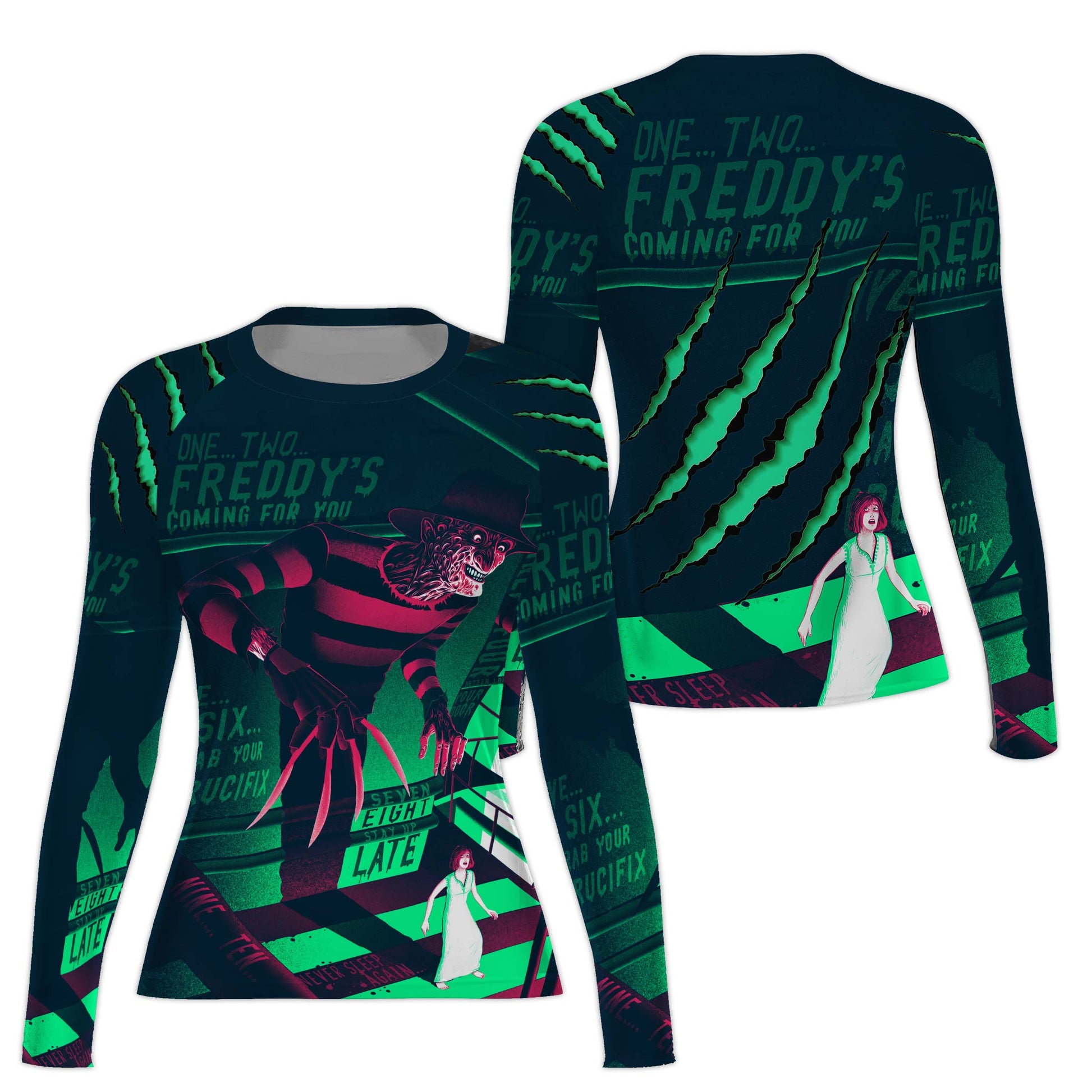 Freddy Krueger Coming Rash Guard