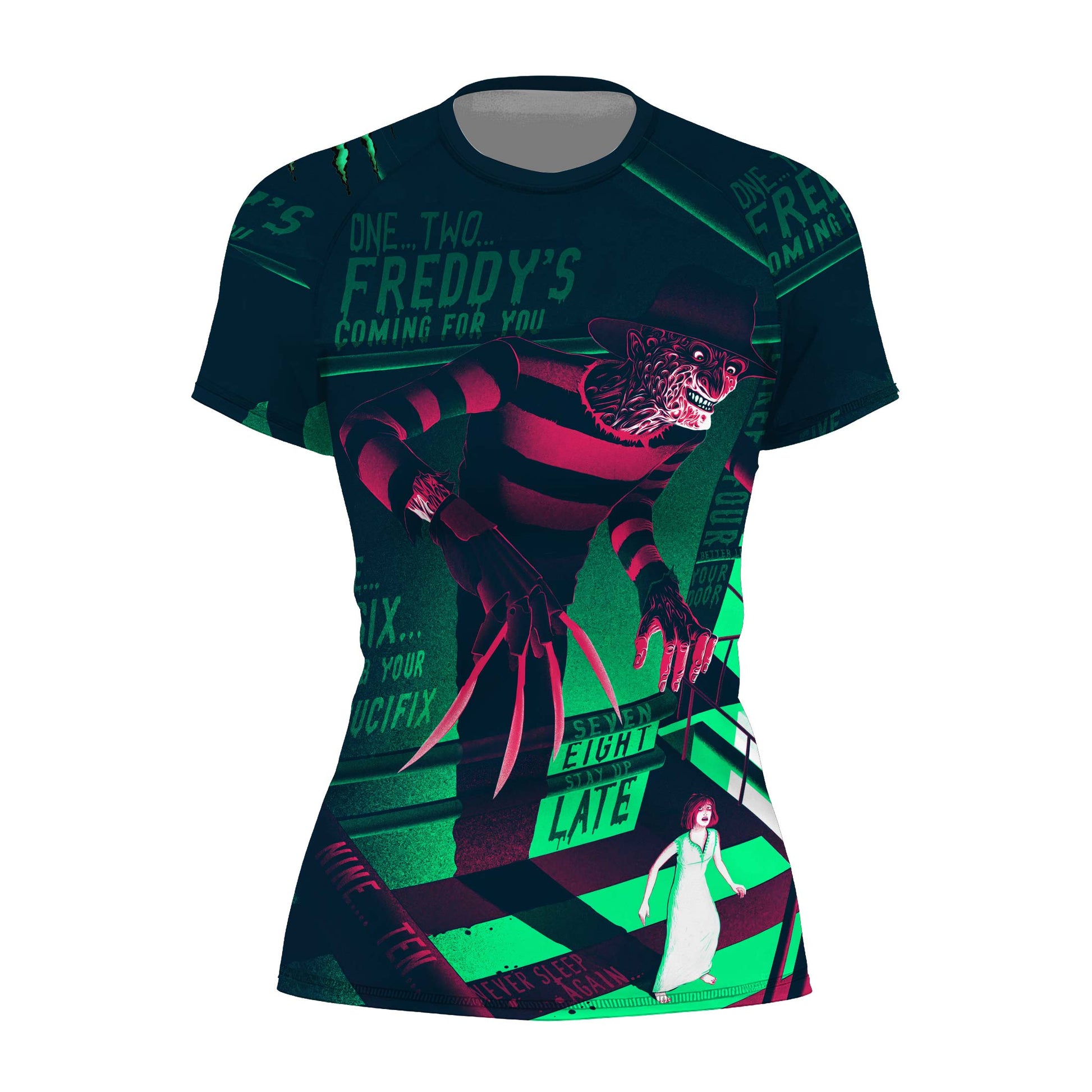 Freddy Krueger Coming Rash Guard