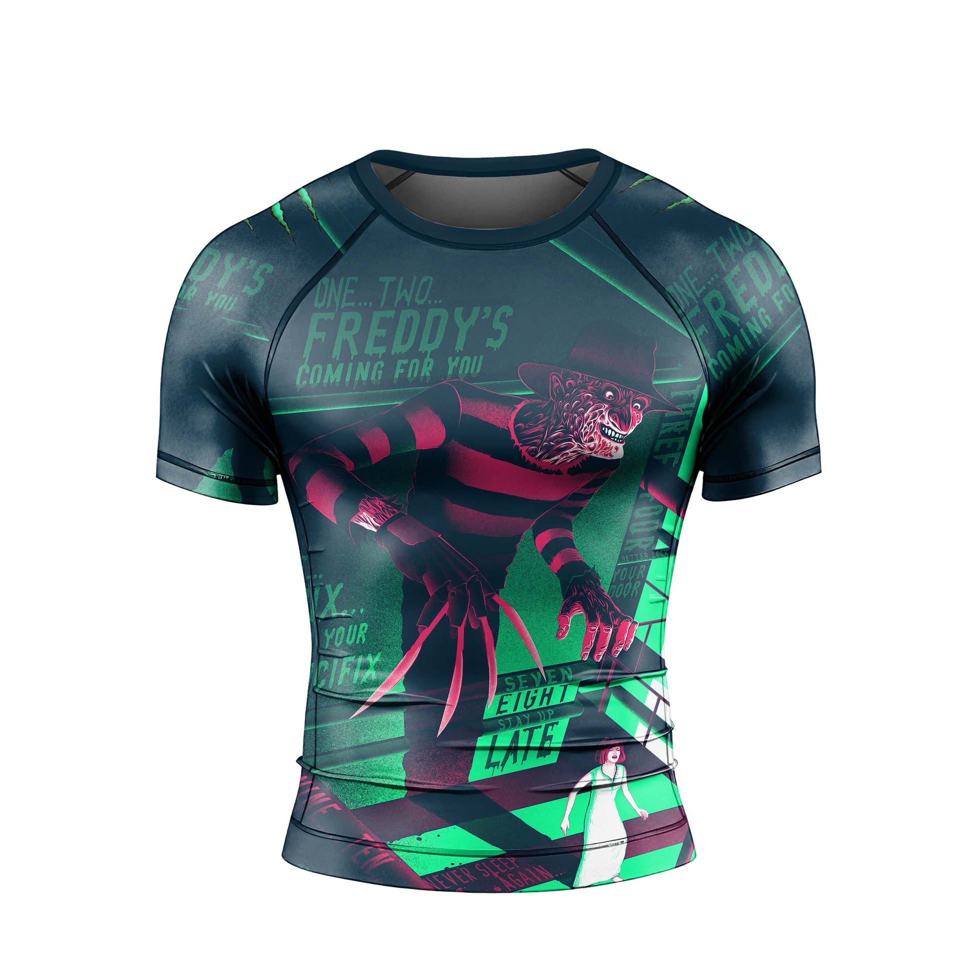 Freddy Krueger Coming Rash Guard