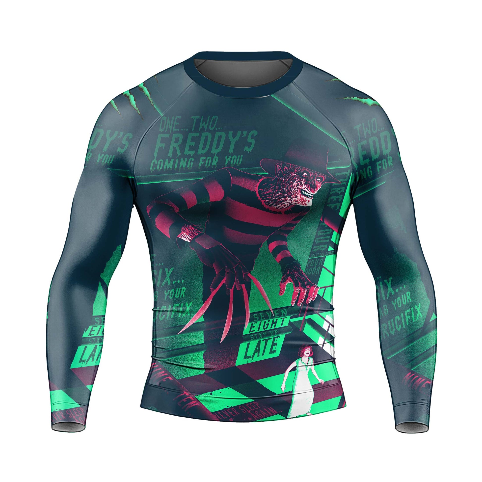 Freddy Krueger Coming Rash Guard