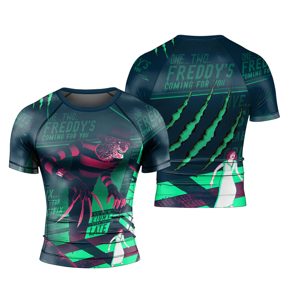 Freddy Krueger Coming Rash Guard