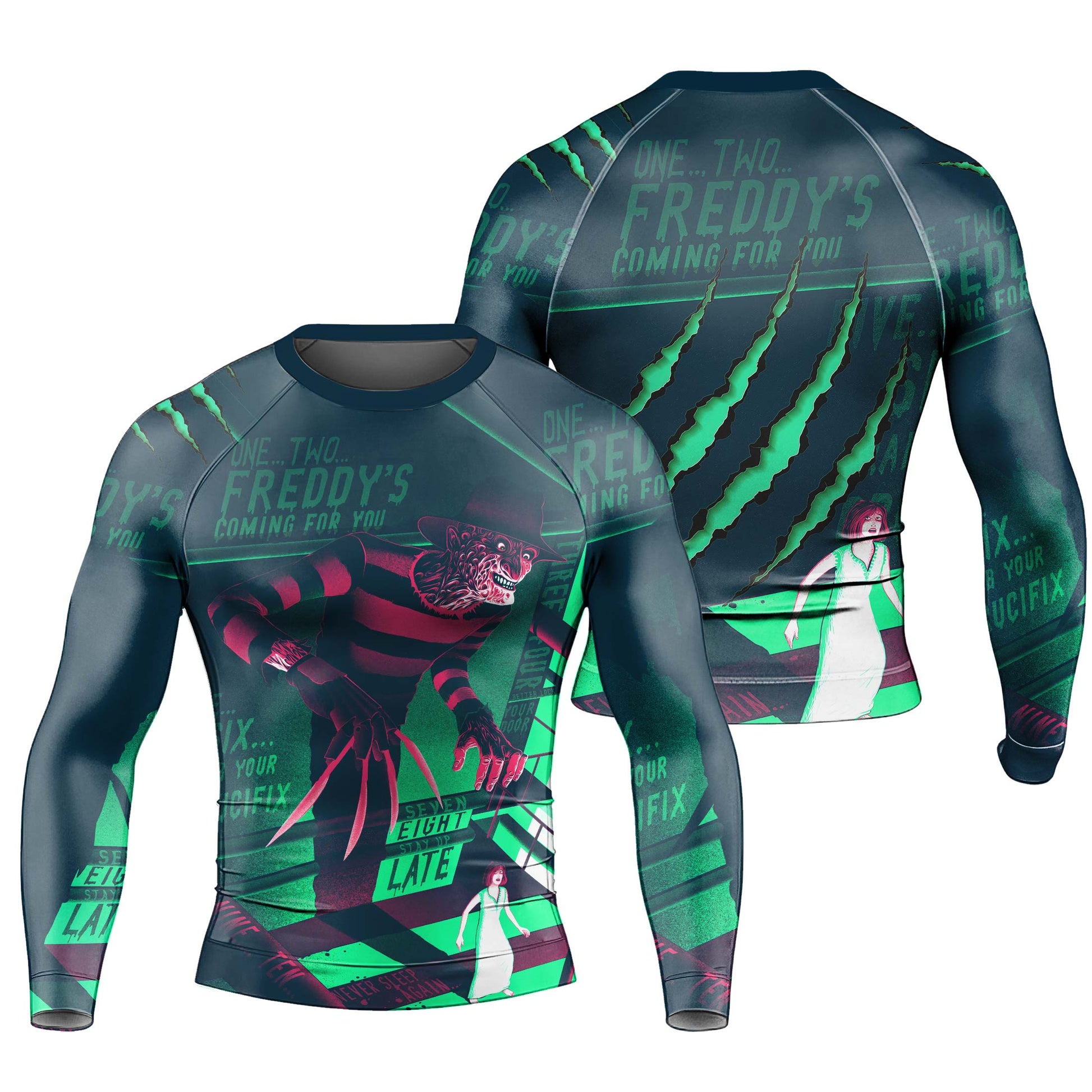 Freddy Krueger Coming Rash Guard