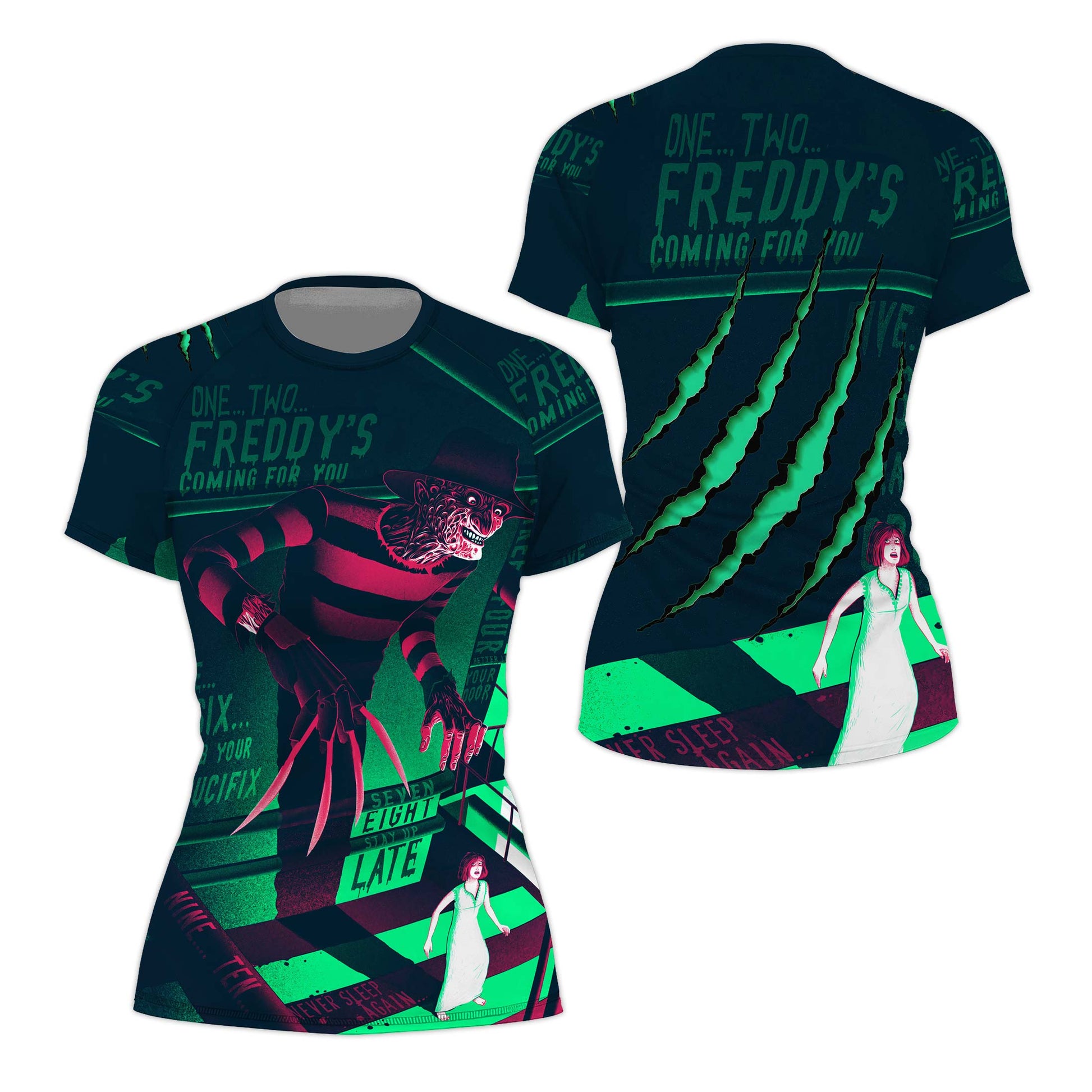 Freddy Krueger Coming Rash Guard