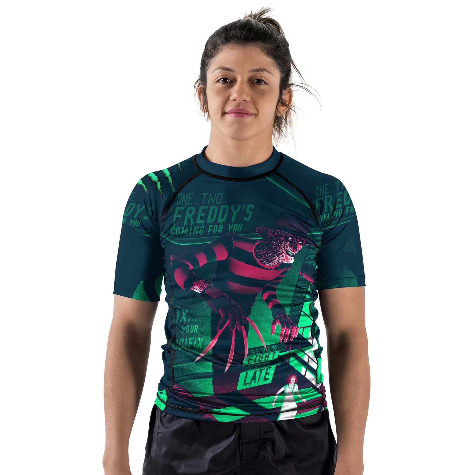 Freddy Krueger Coming Rash Guard