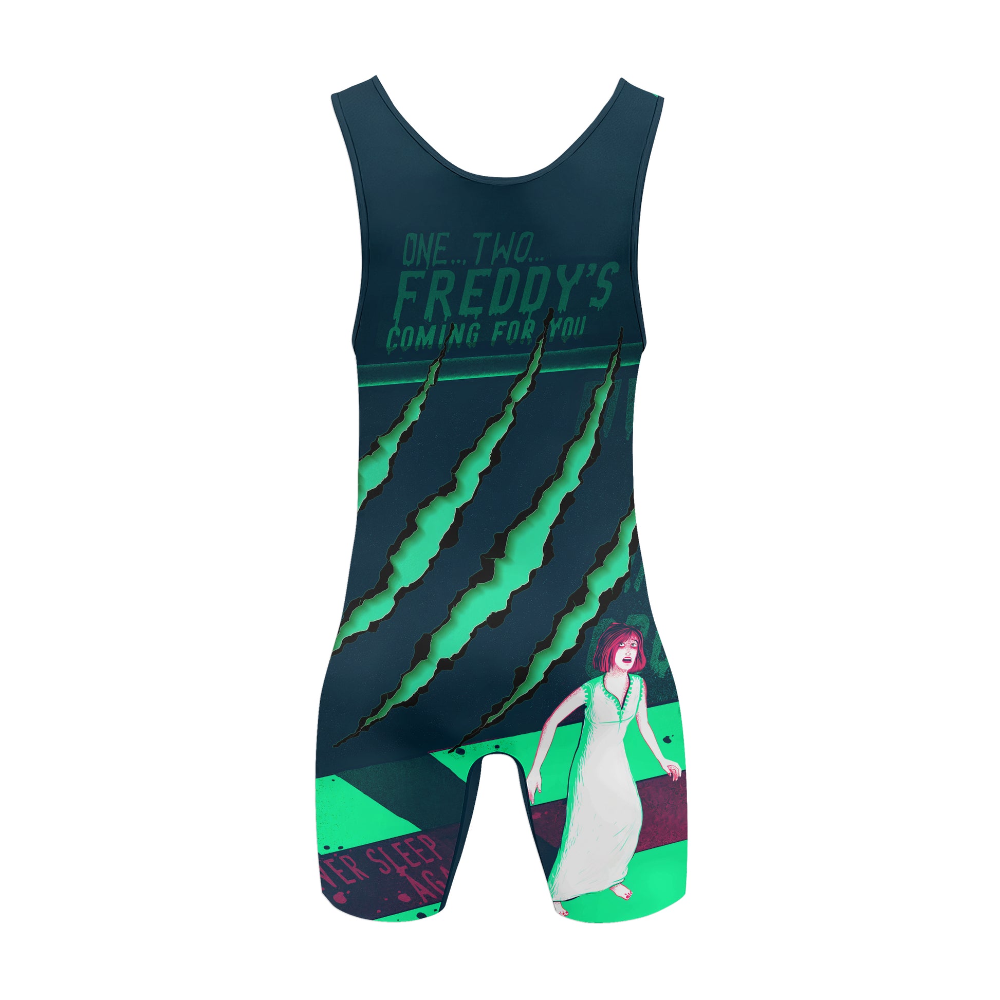 Freddy Krueger Coming Wrestling Singlet