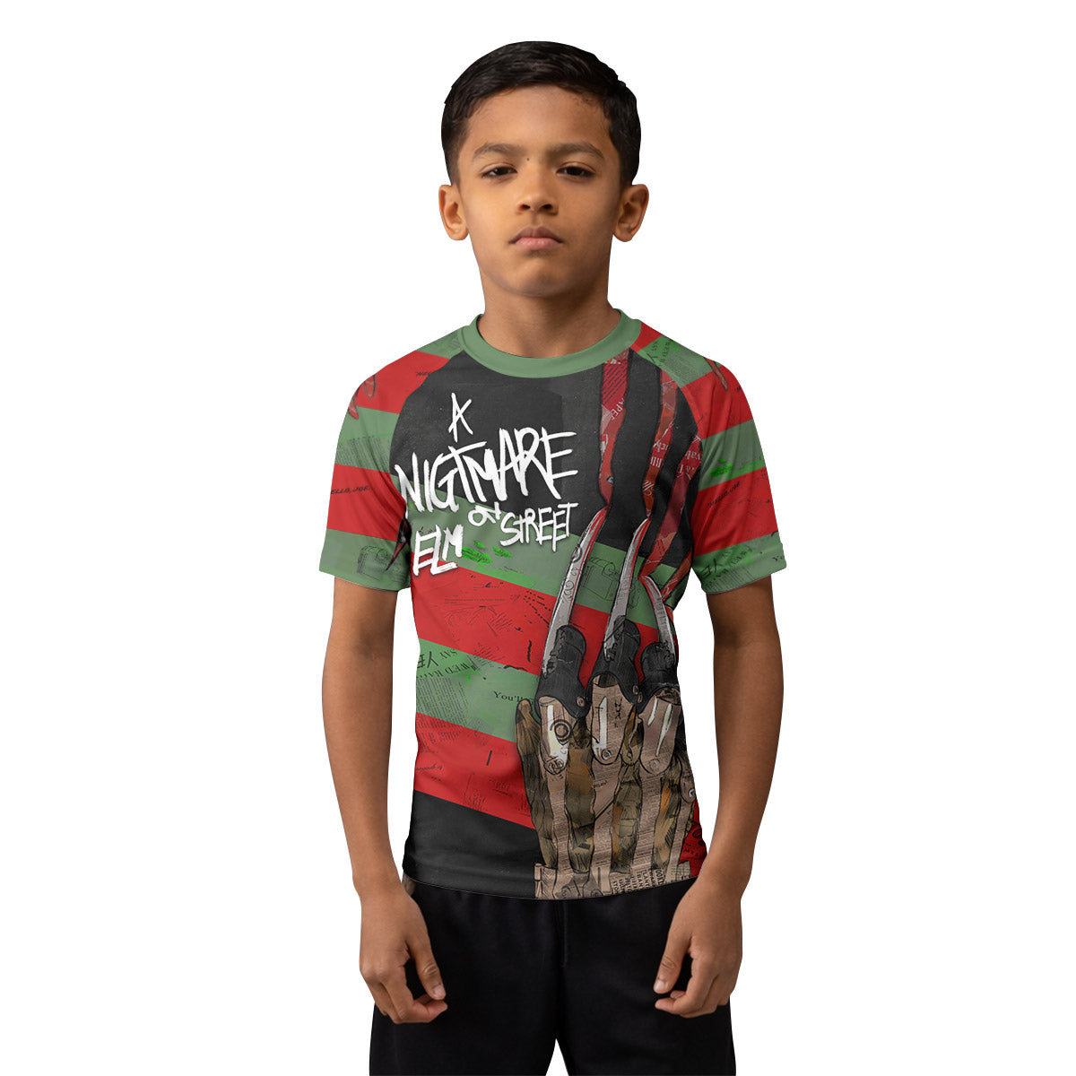 Freddy Krueger Kids Rash Guard