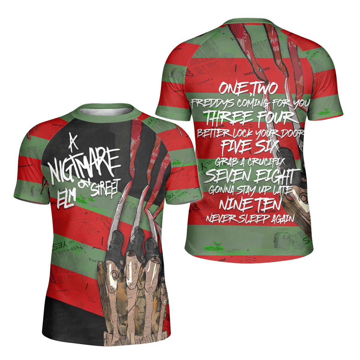 Freddy Krueger Kids Rash Guard