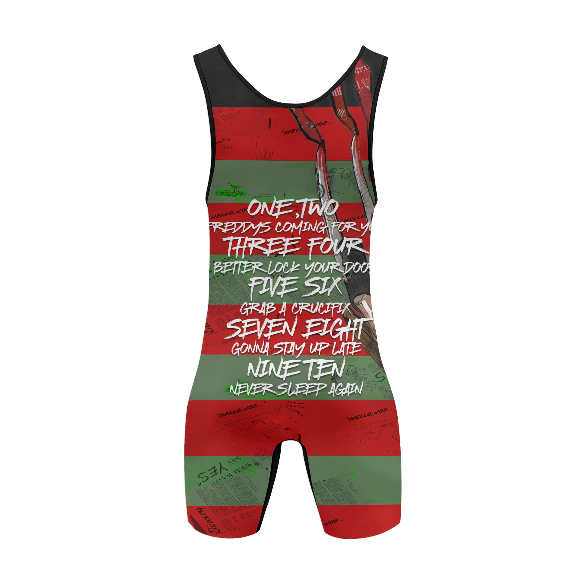 Freddy Krueger Wrestling Singlet