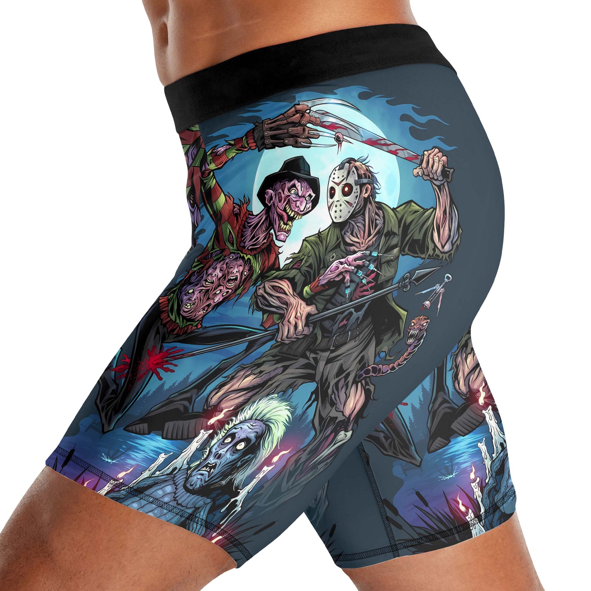 Freddy-vs-Jason-Compression-Shorts