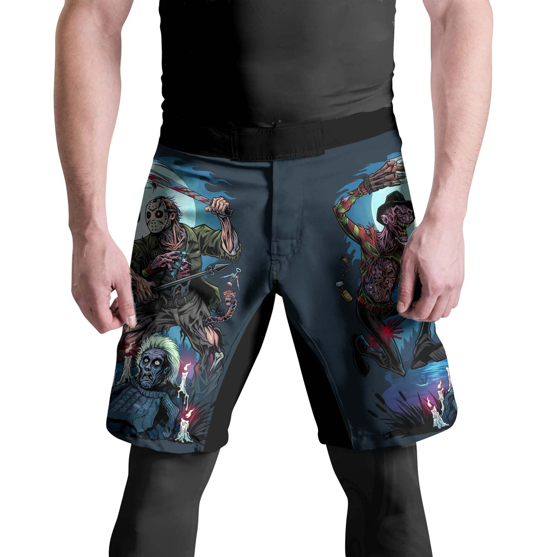 Freddy vs Jason Fight Shorts