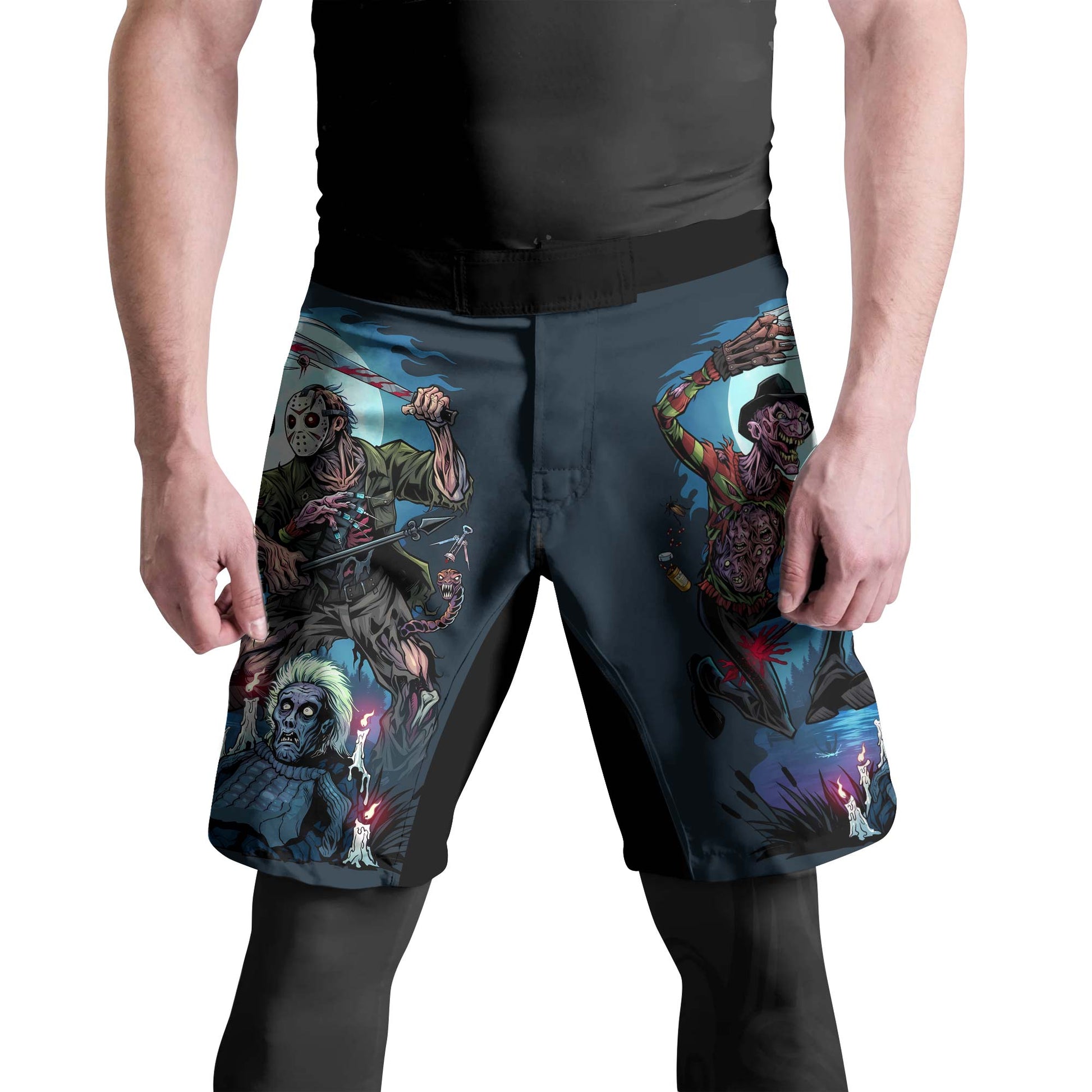 Freddy vs Jason Fight Shorts