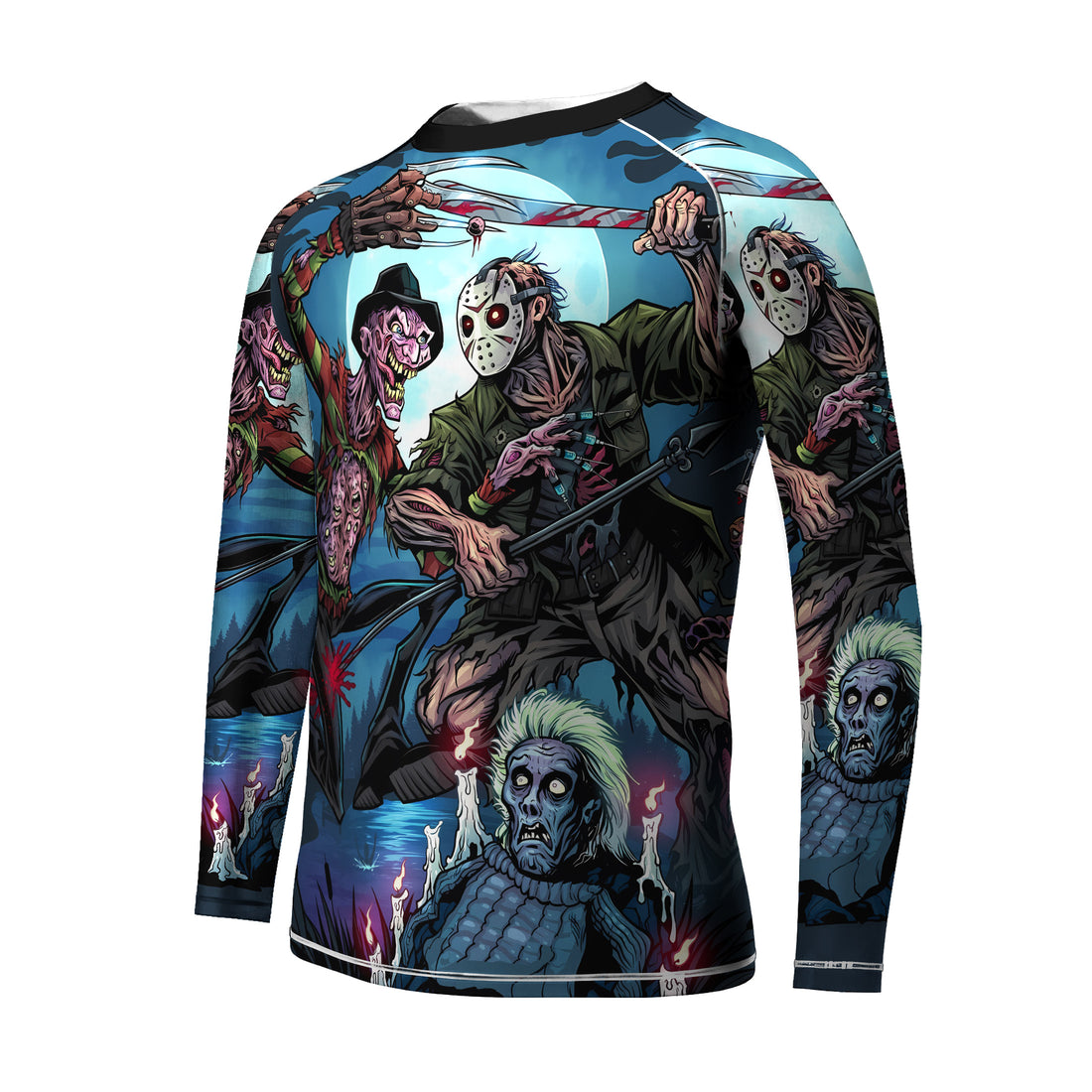Freddy vs Jason Kids Rash Guard
