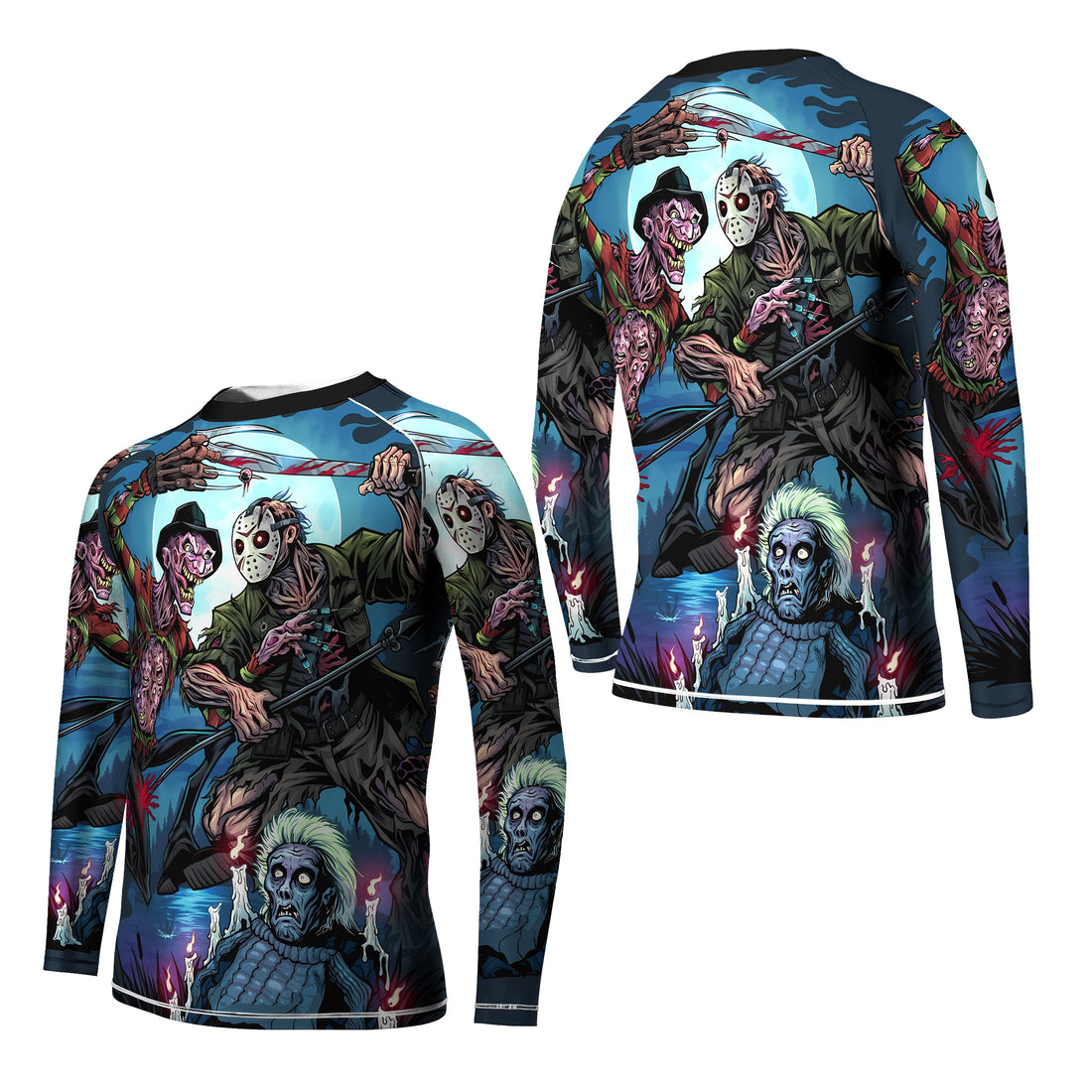 Freddy vs Jason Kids Rash Guard