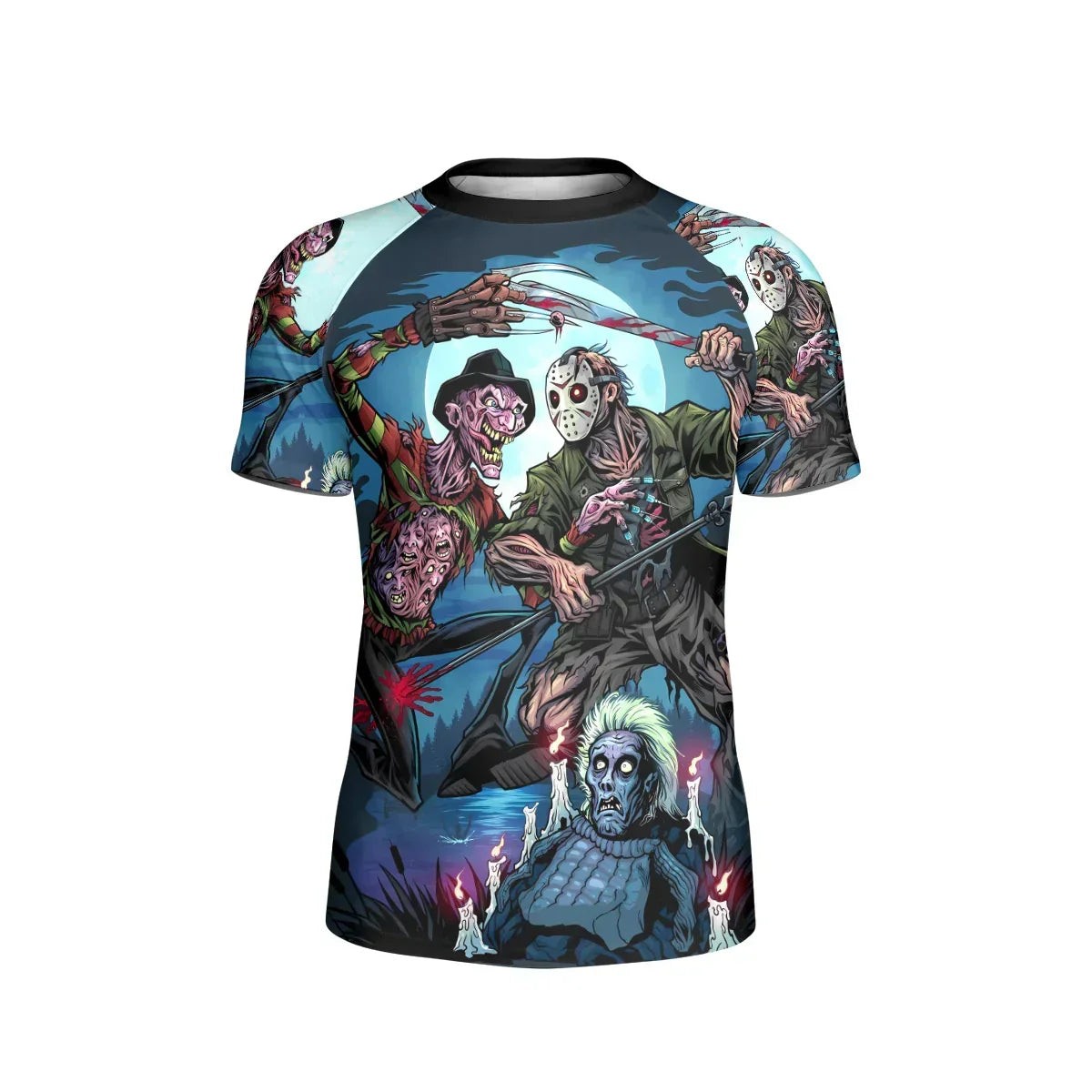 Freddy vs Jason Kids Rash Guard
