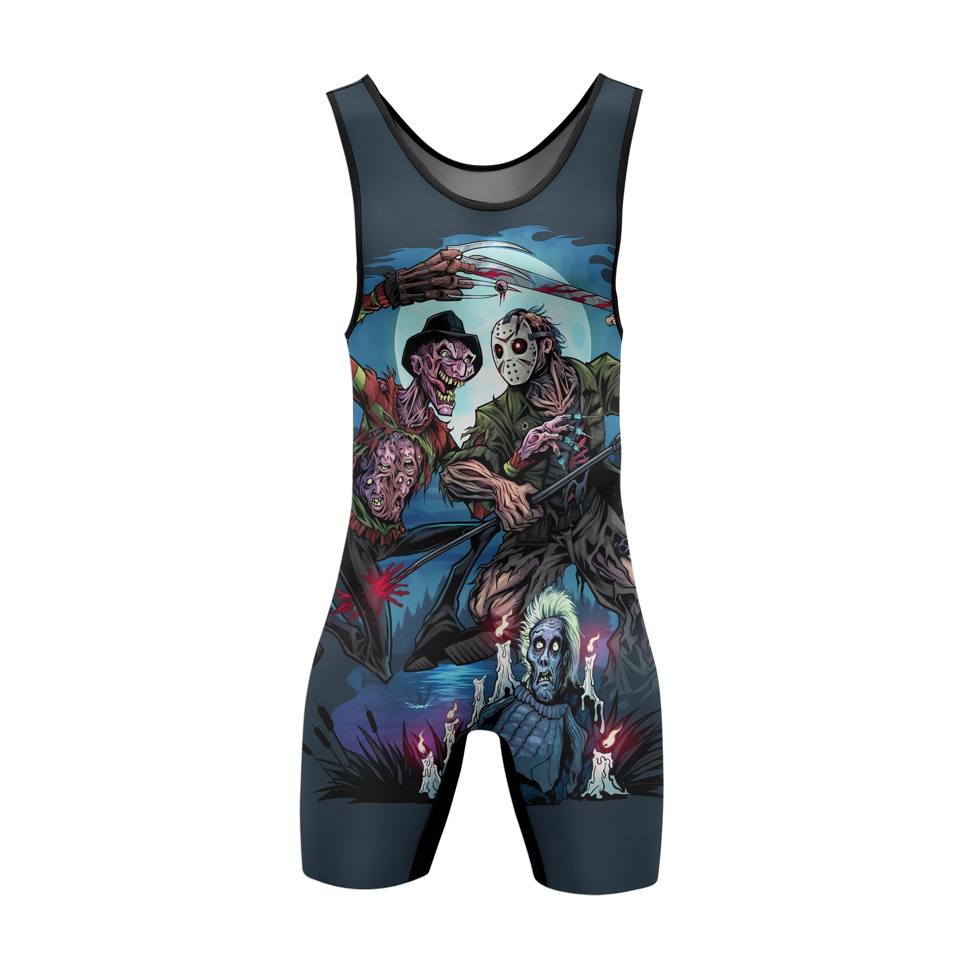 Freddy vs Jason Wrestling Singlet