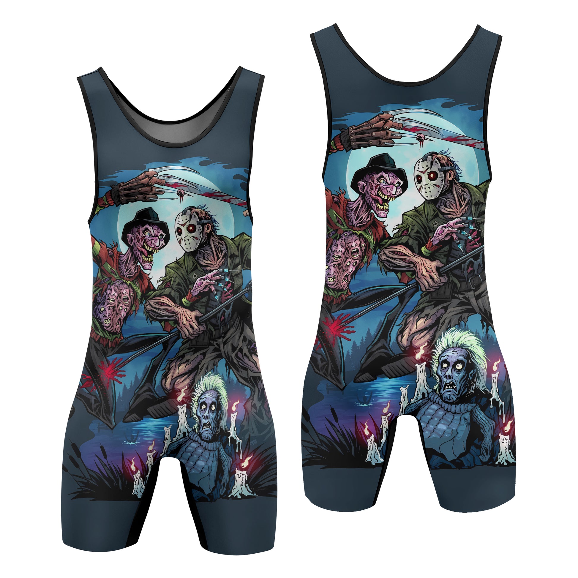 Freddy vs Jason Wrestling Singlet