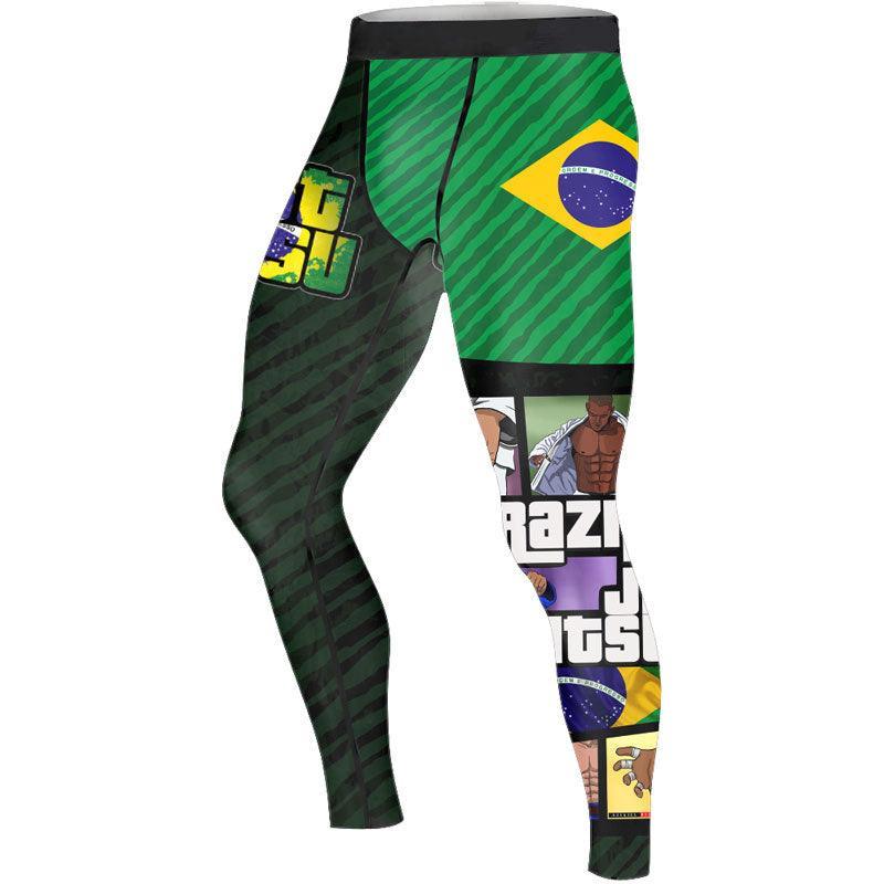 GTA Brazilian Jiu Jitsu Men's Compression Leggings