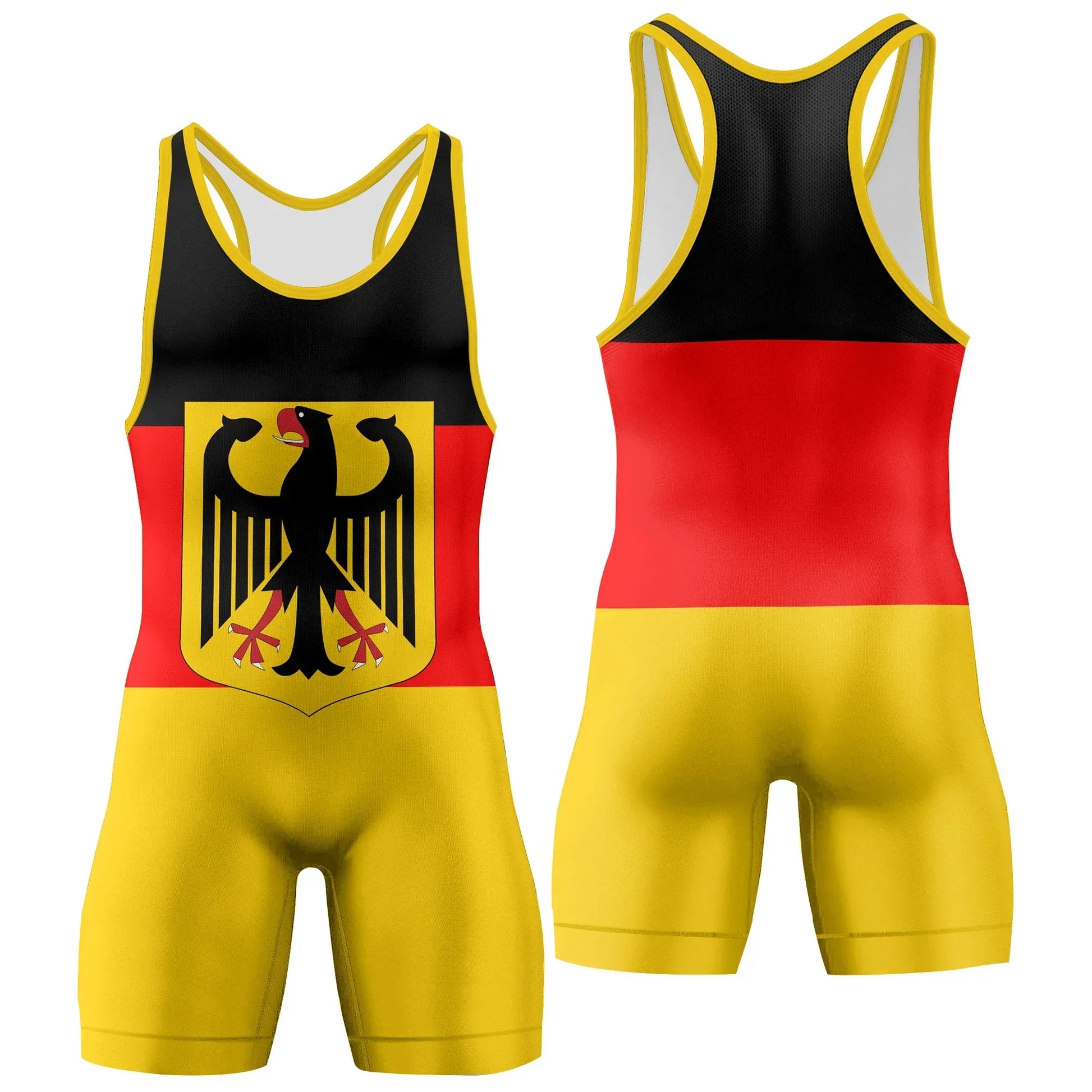 Germany Flag Wrestling Singlet