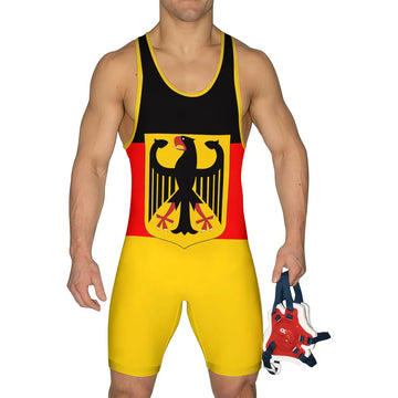 Germany Flag Wrestling Singlet