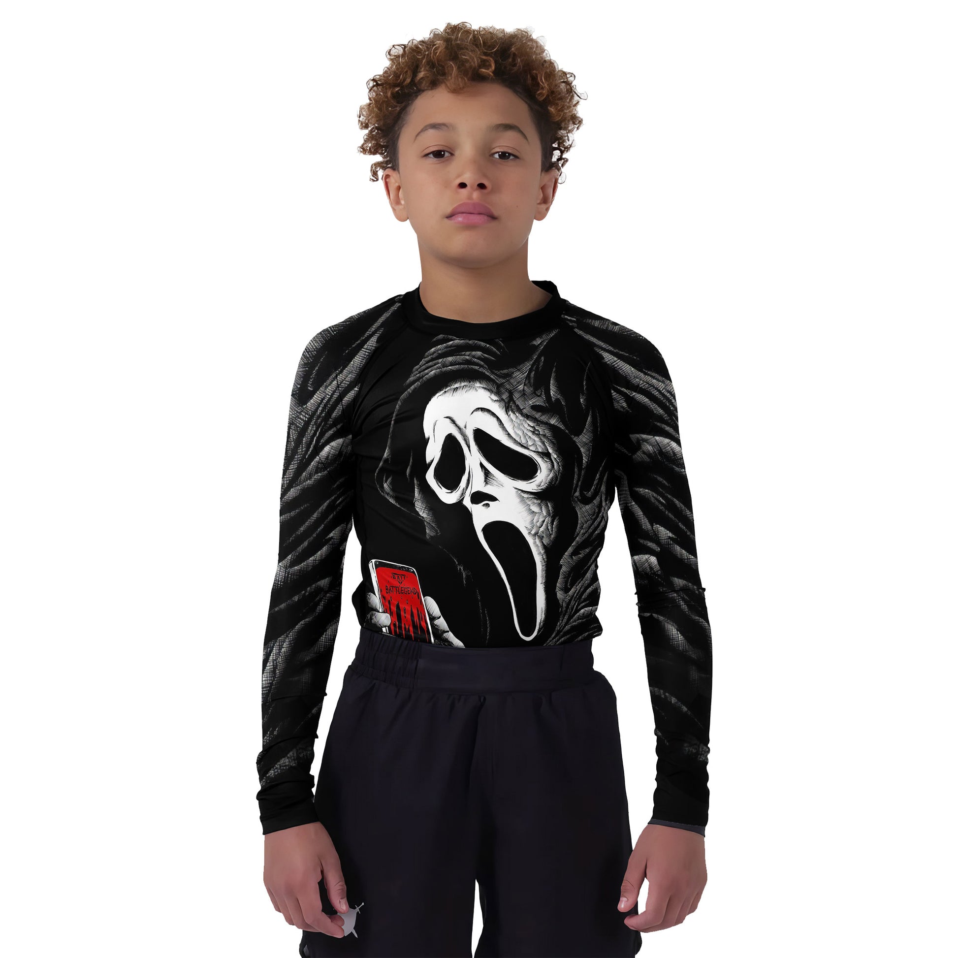 Ghostface Call Kids Rash Guard