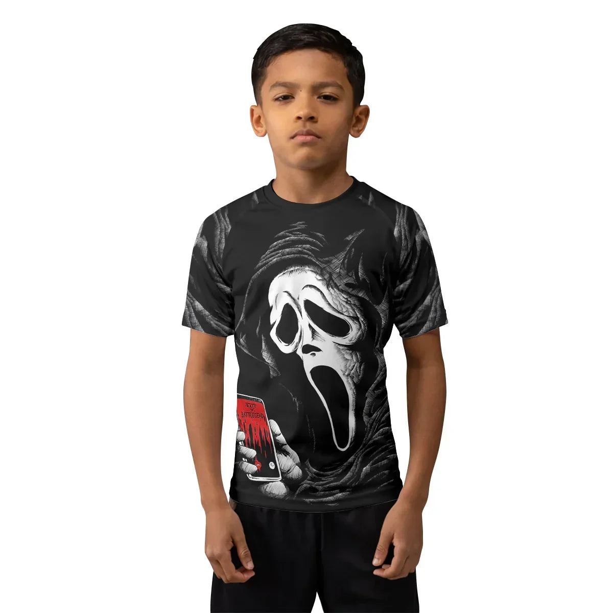 Ghostface Call Kids Rash Guard