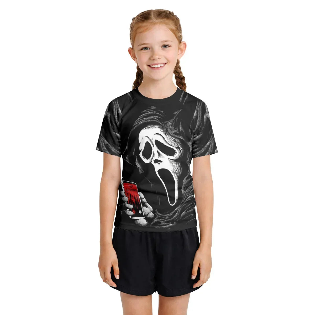 Ghostface Call Kids Rash Guard
