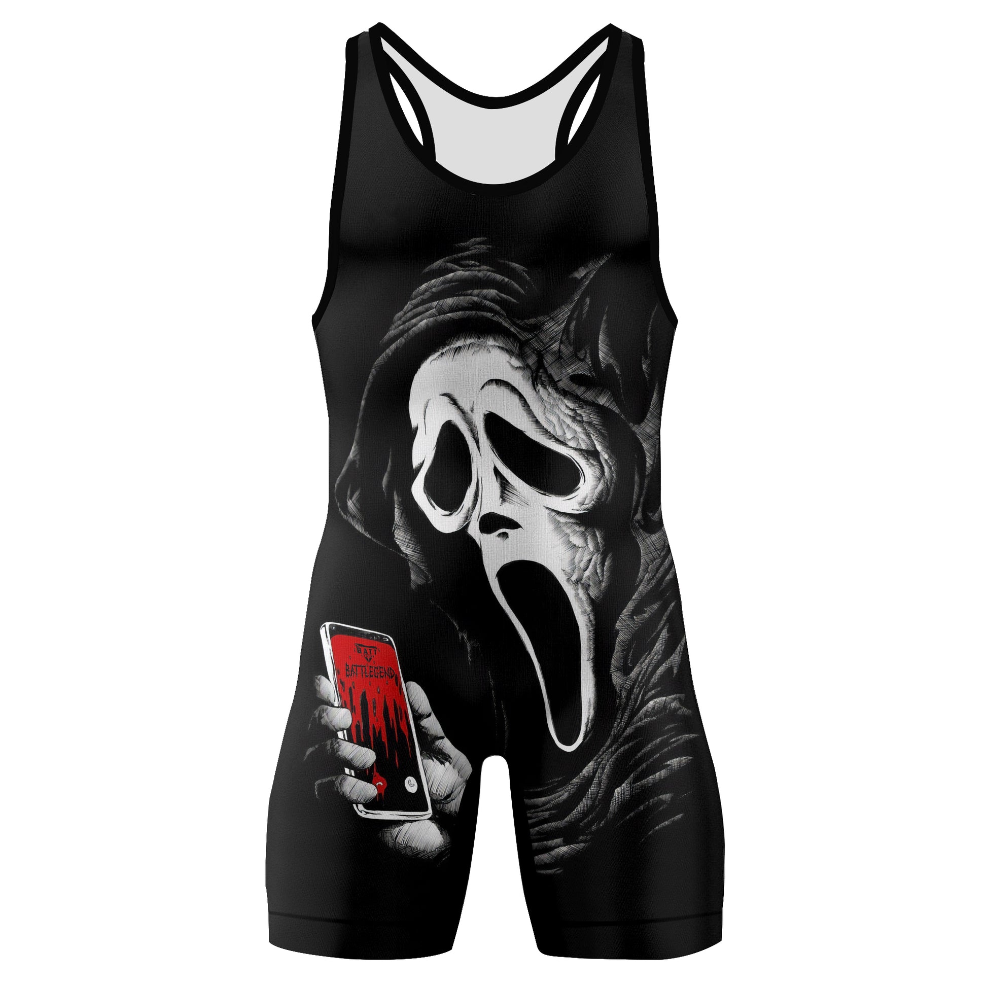 Ghostface Call Wrestling Singlet