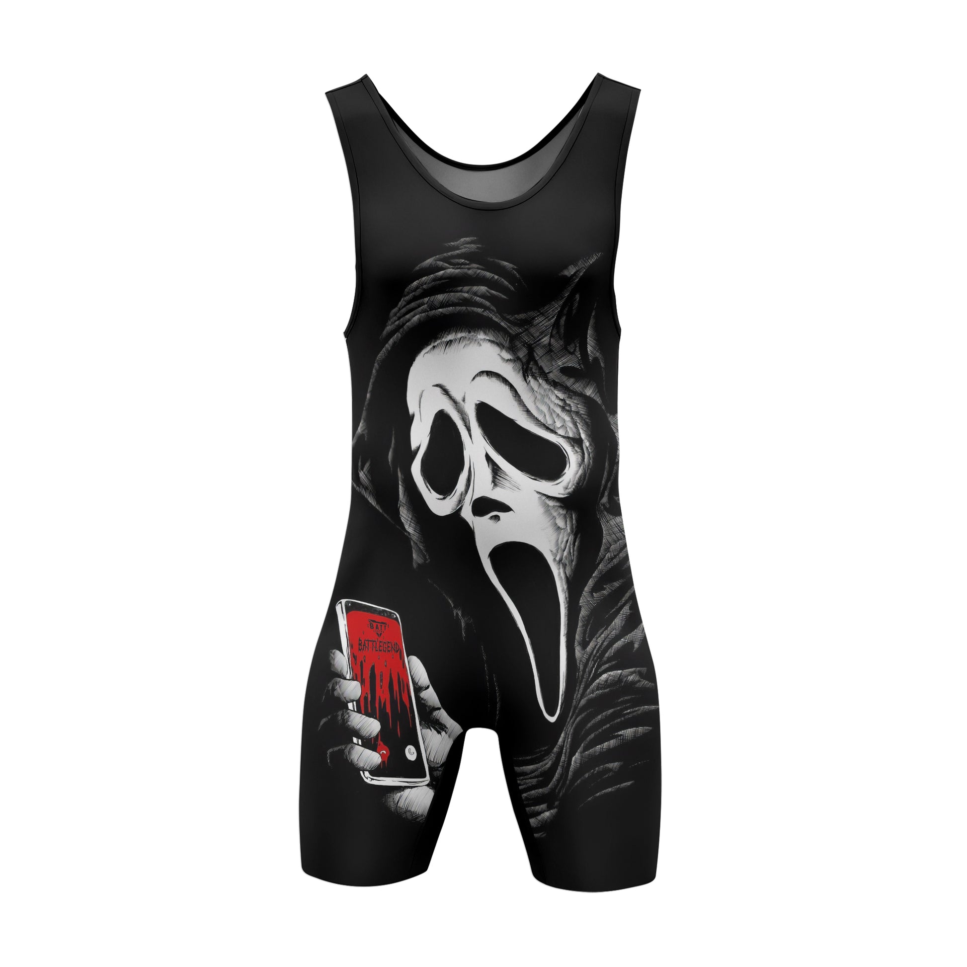 Ghostface Call Wrestling Singlet