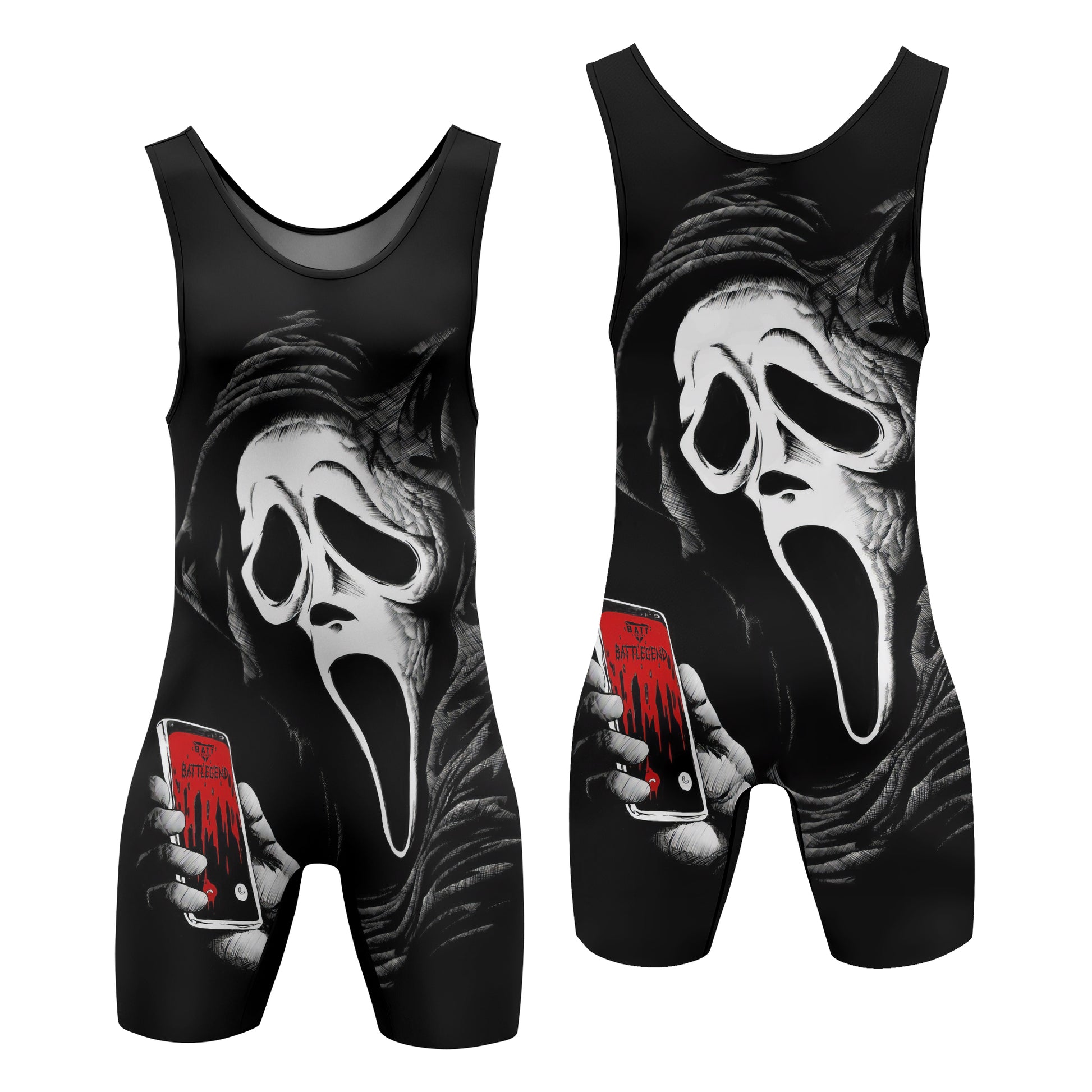 Ghostface Call Wrestling Singlet