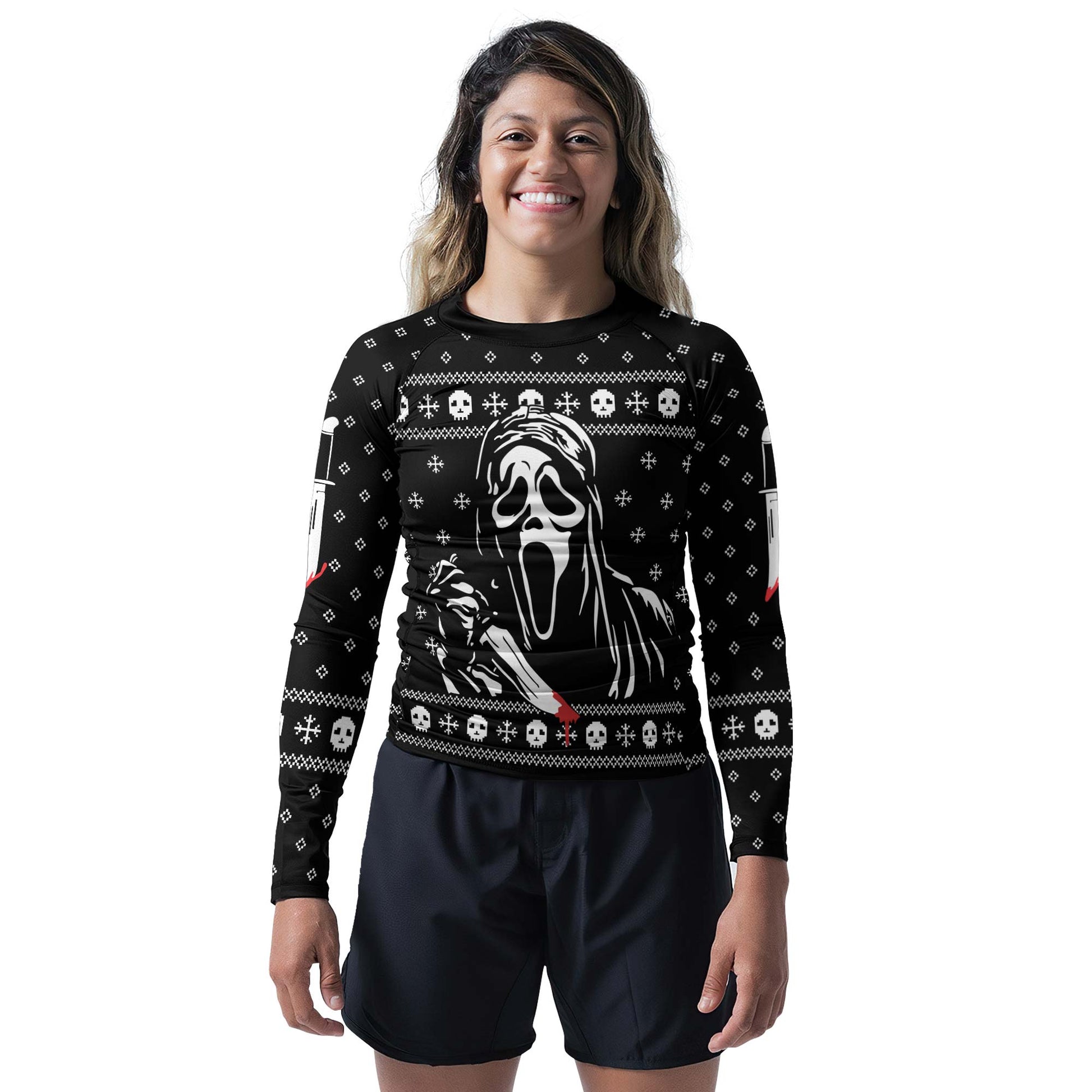 Ghostface Christmas Rash Guard