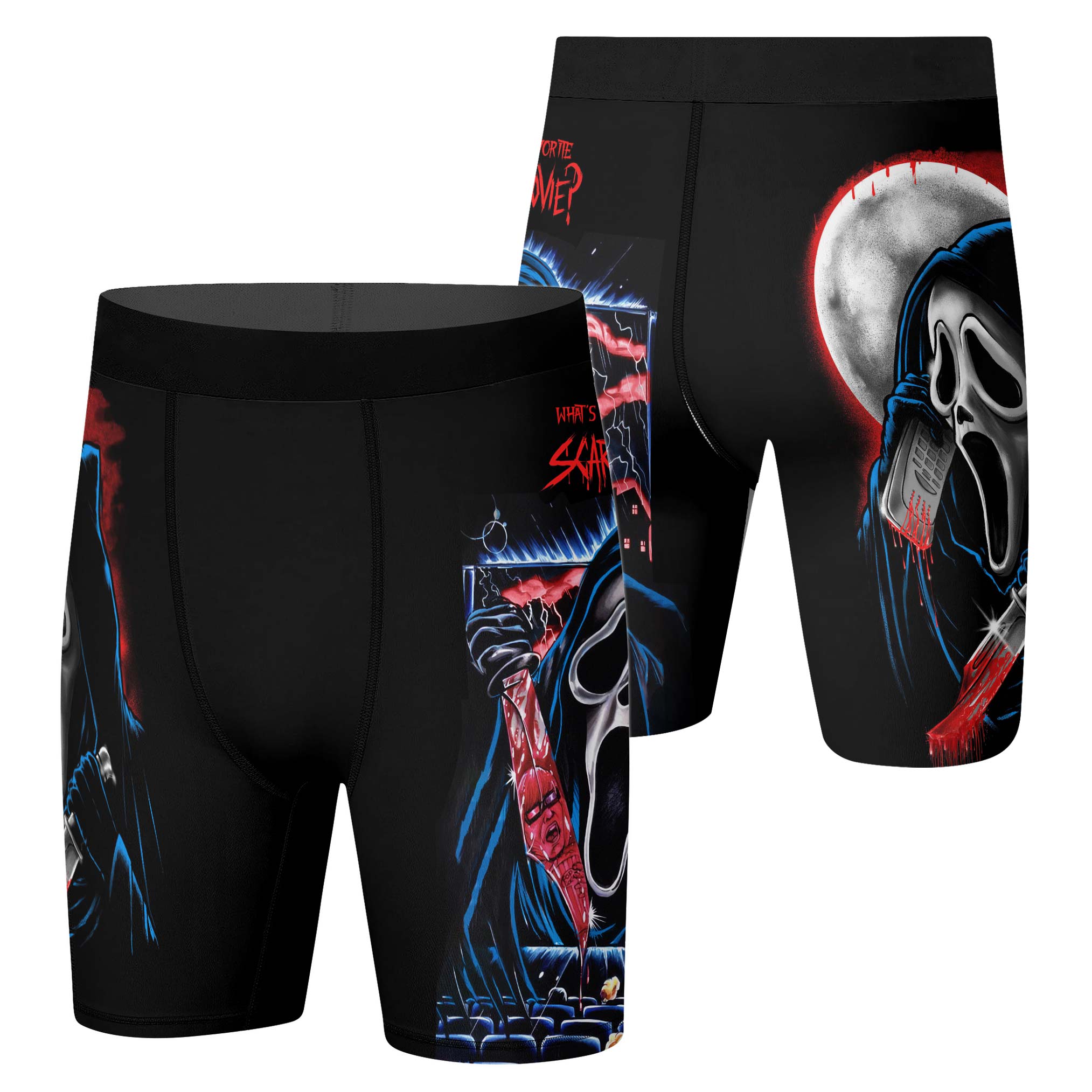 Ghostface Scream Compression Shorts