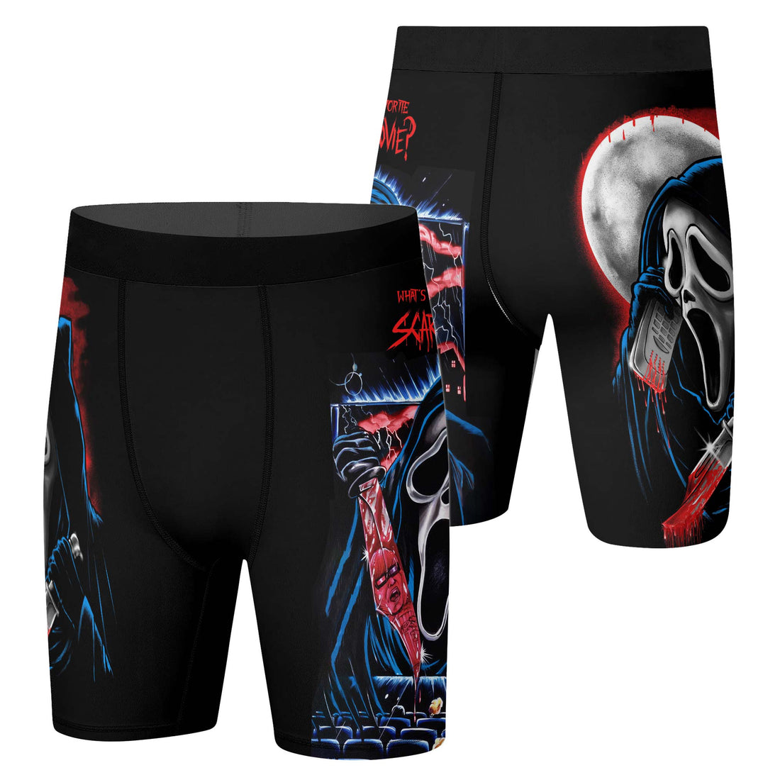 Ghostface Scream Compression Shorts