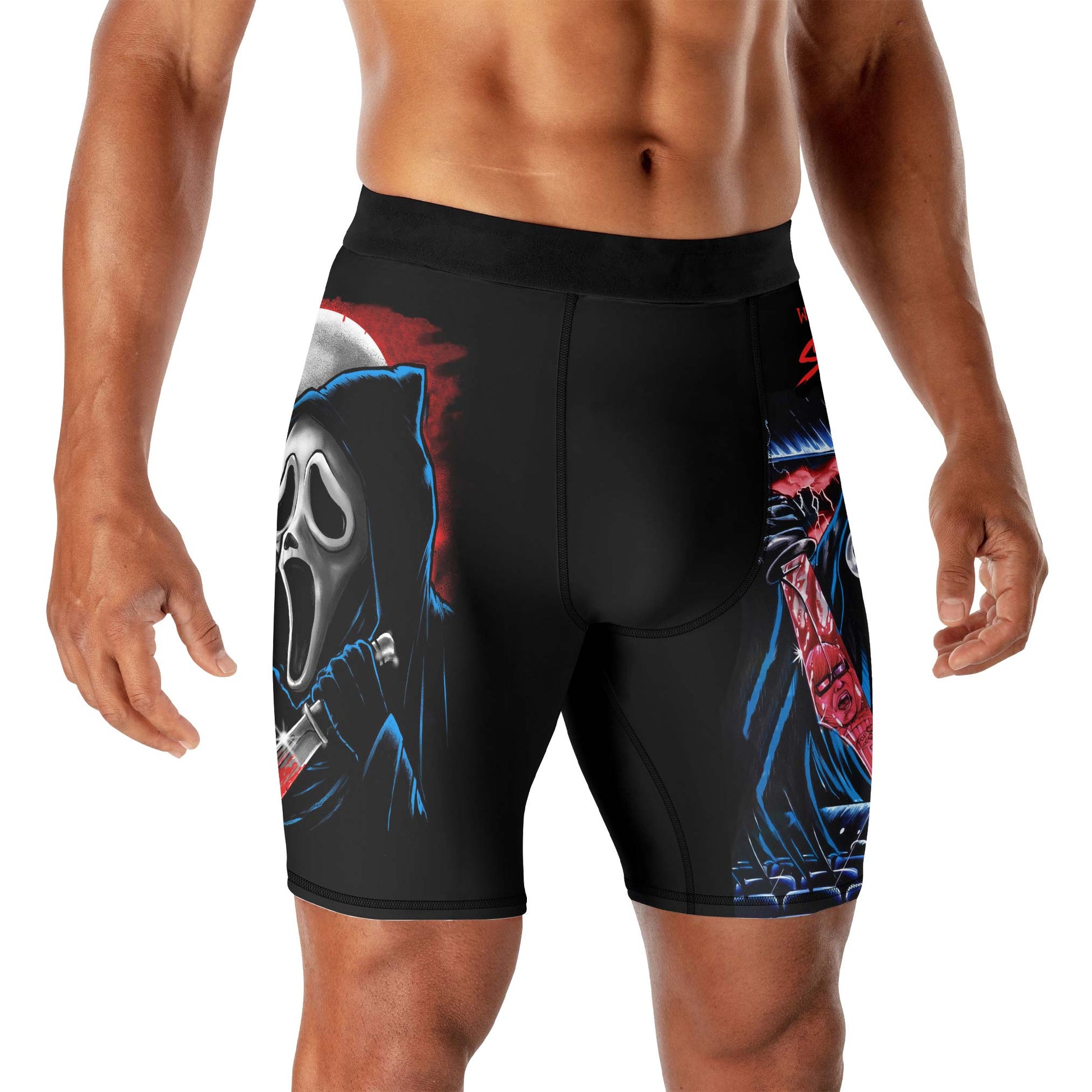 Ghostface Scream Compression Shorts