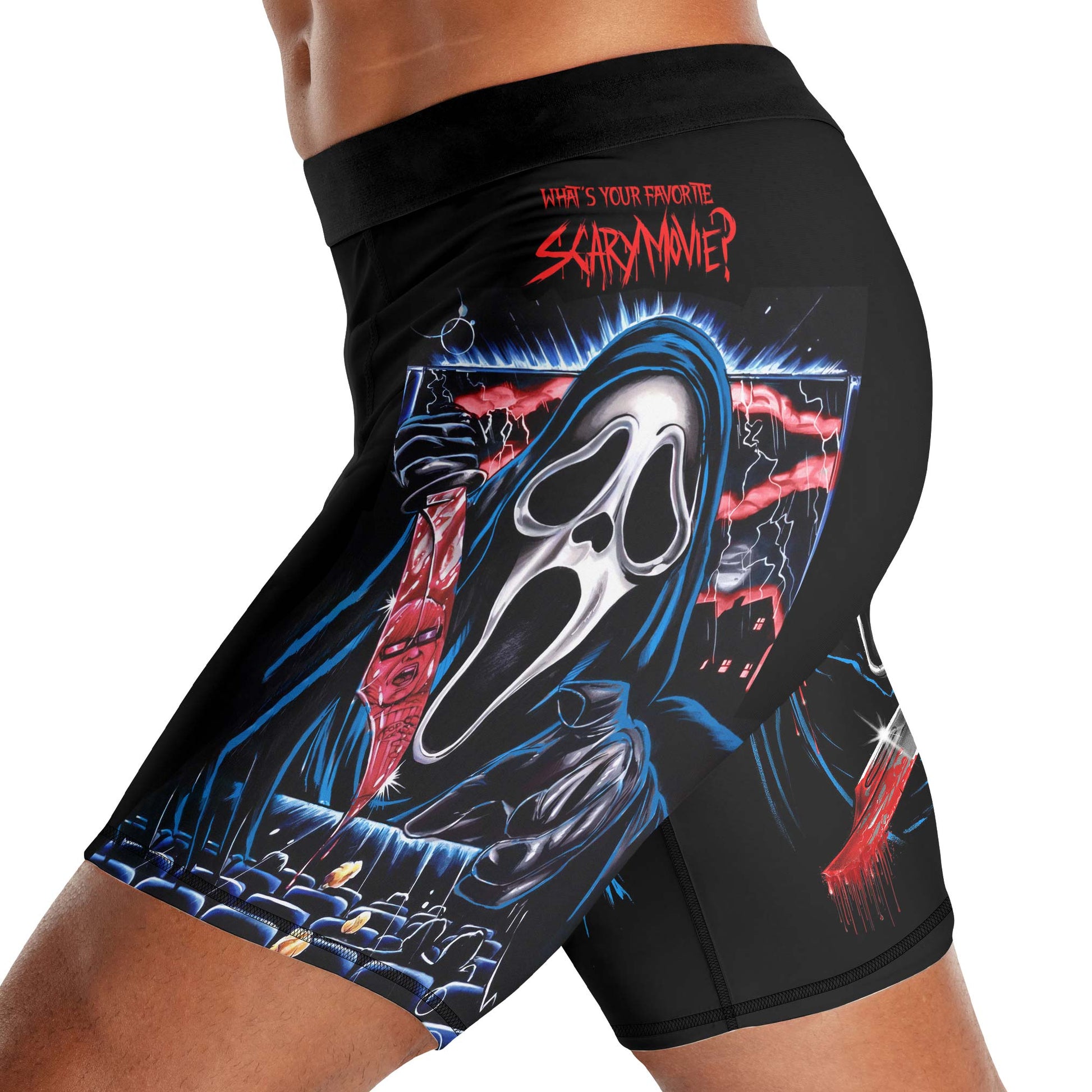 Ghostface Scream Compression Shorts