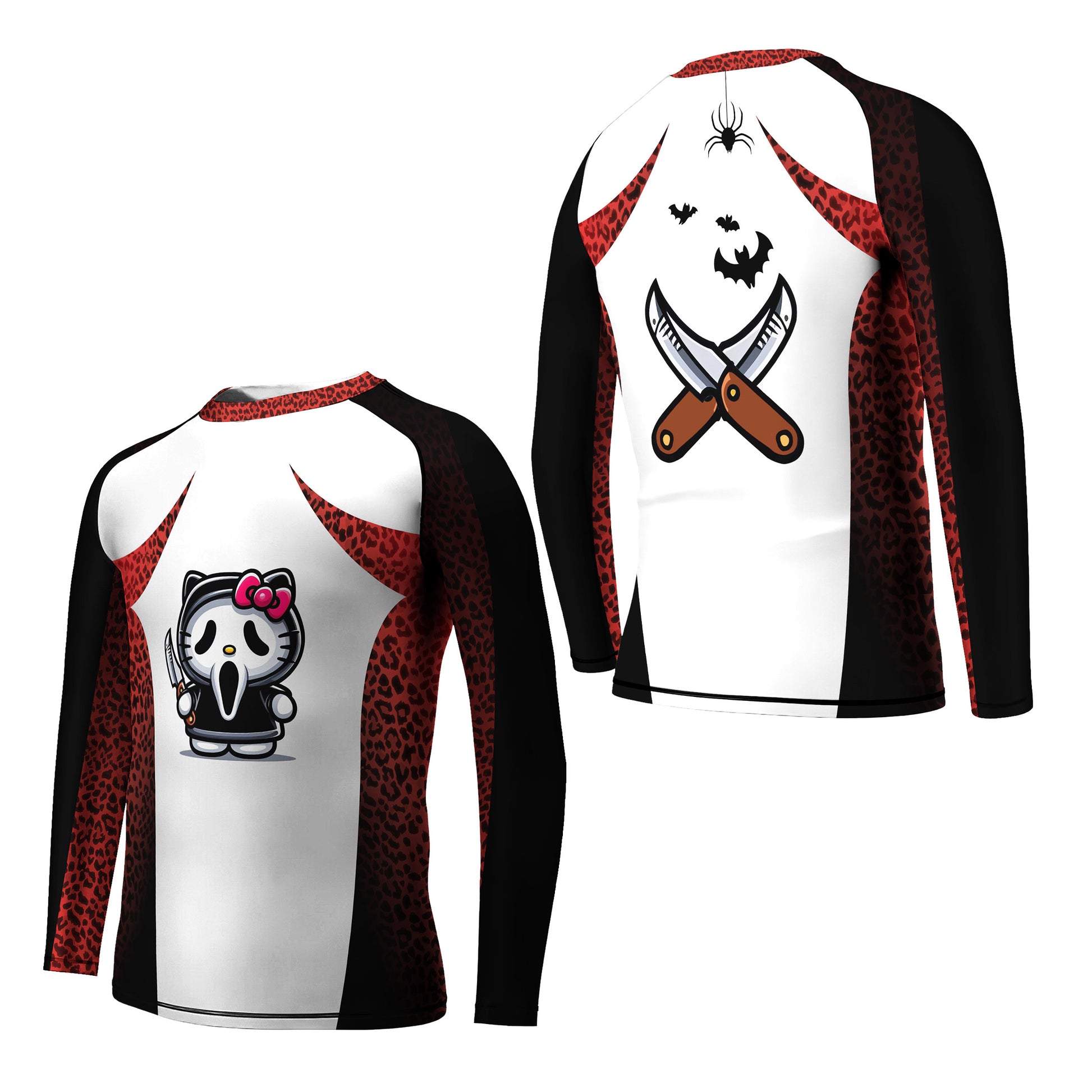 Ghostface Scream Kitty Kids Rash Guard