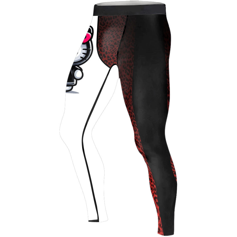Ghostface Scream Kitty Men's Compression Leggings