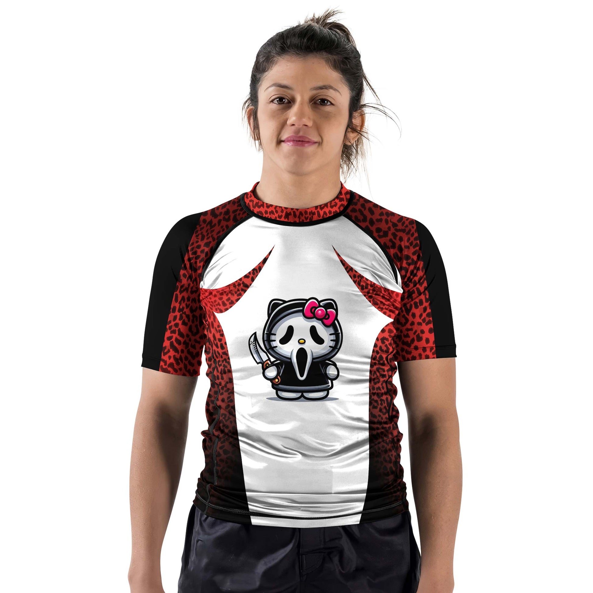 Ghostface Scream Kitty Rash Guard